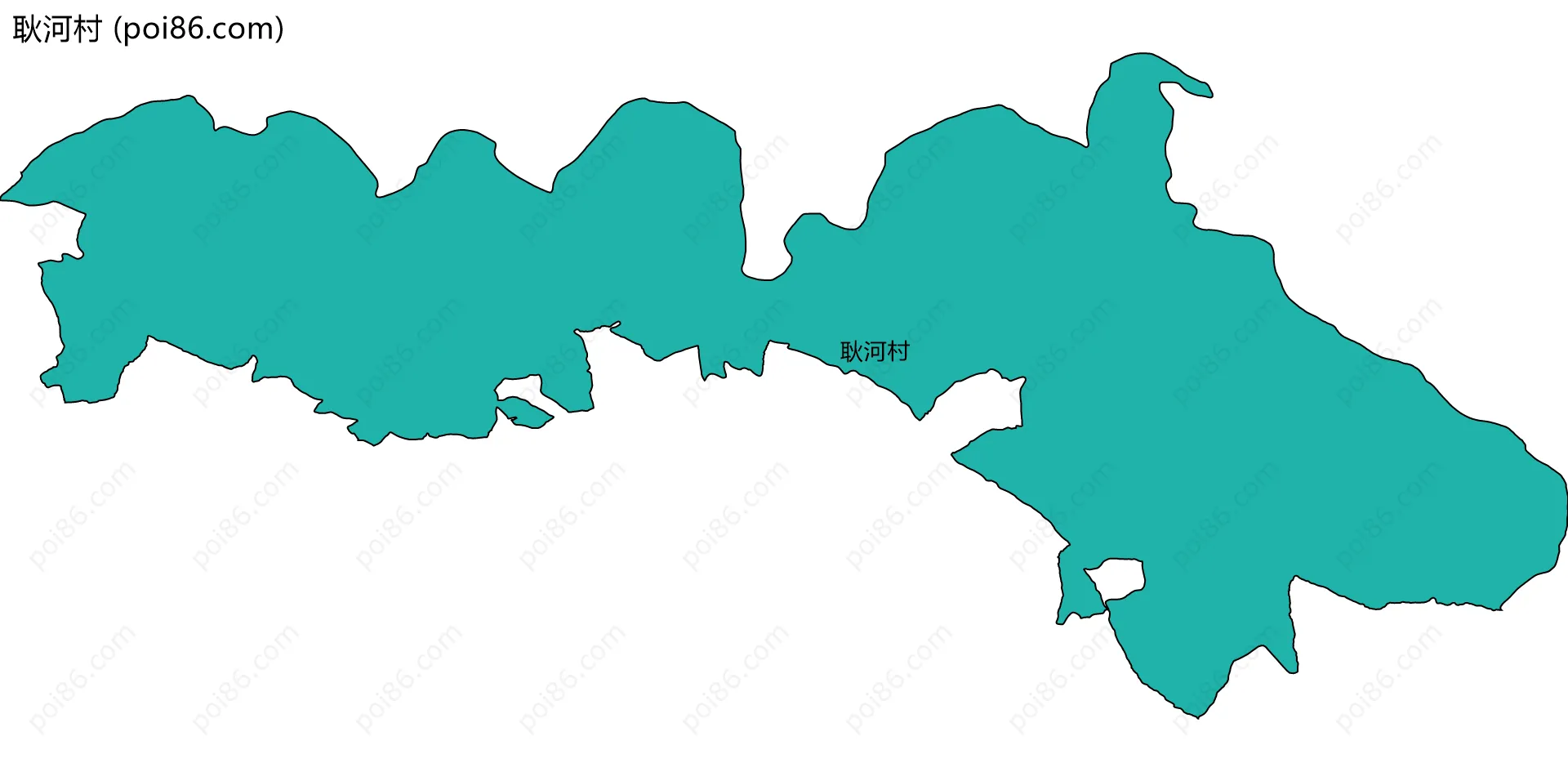耿河村边界地图