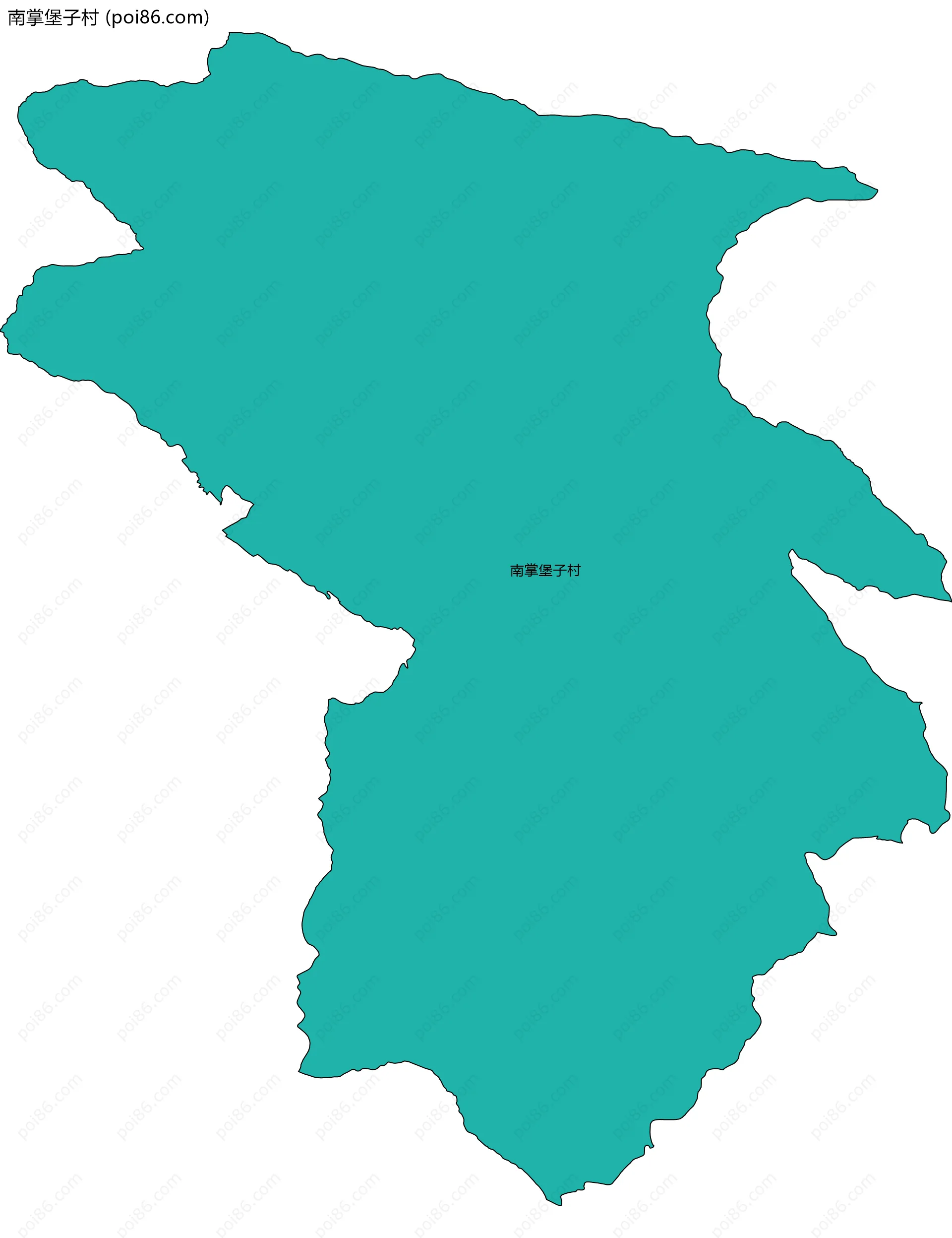 南掌堡子村边界地图