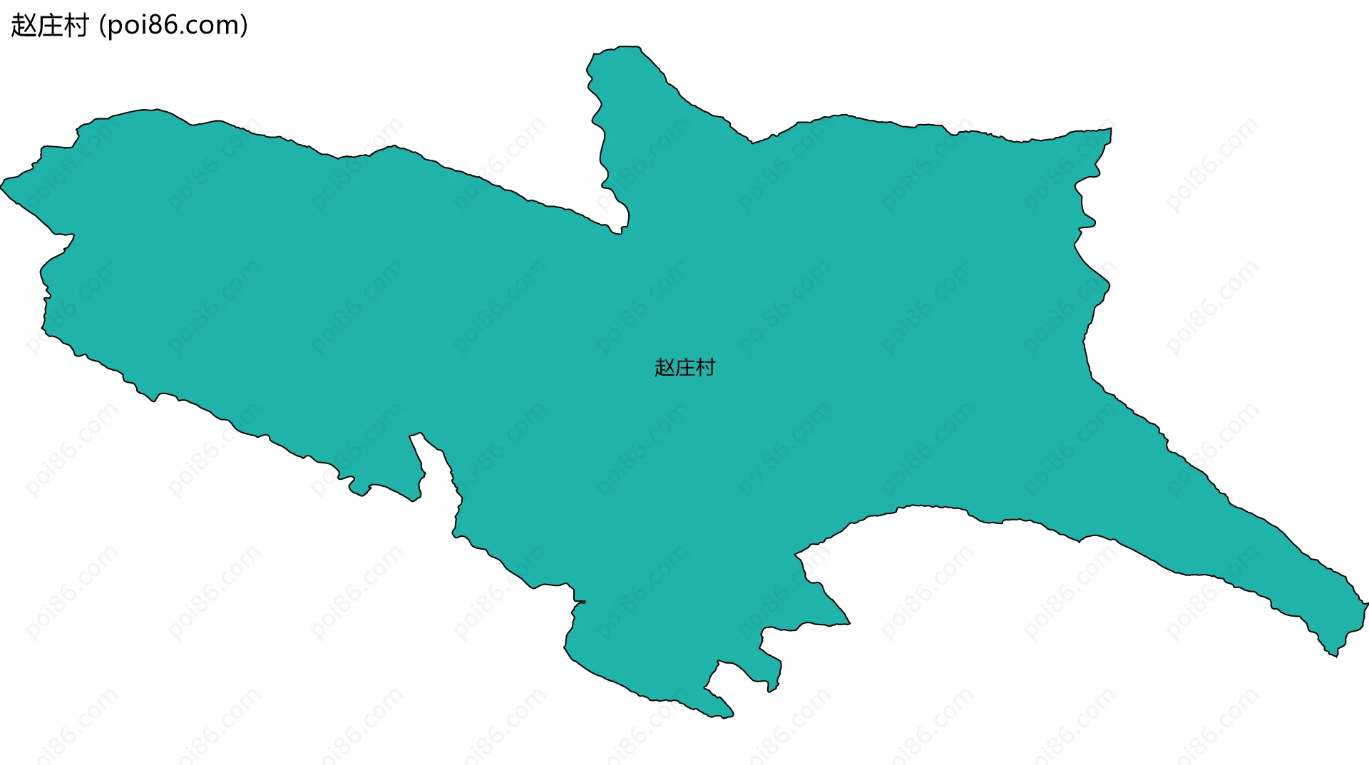 赵庄村边界地图