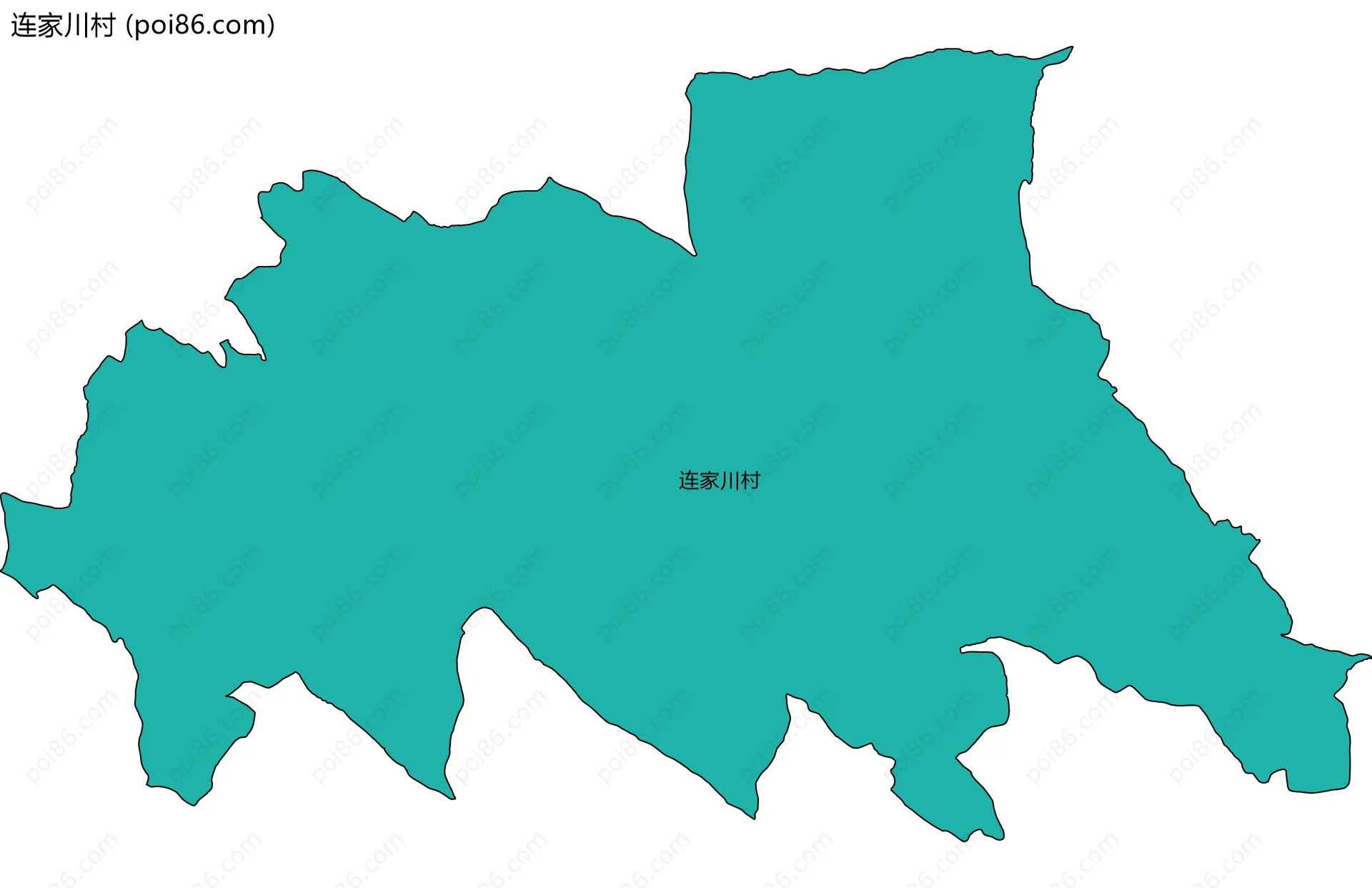 连家川村边界地图