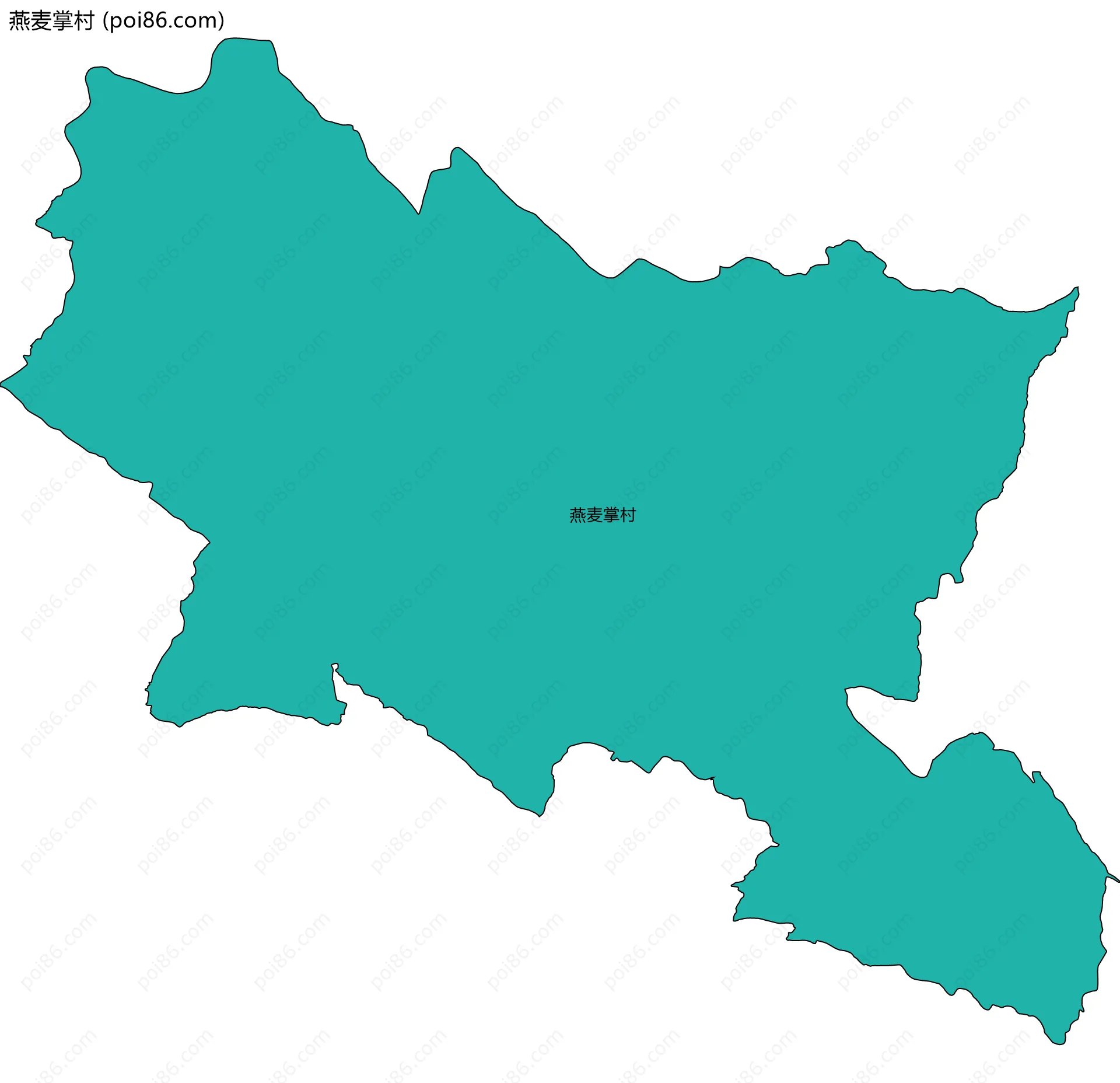 燕麦掌村边界地图