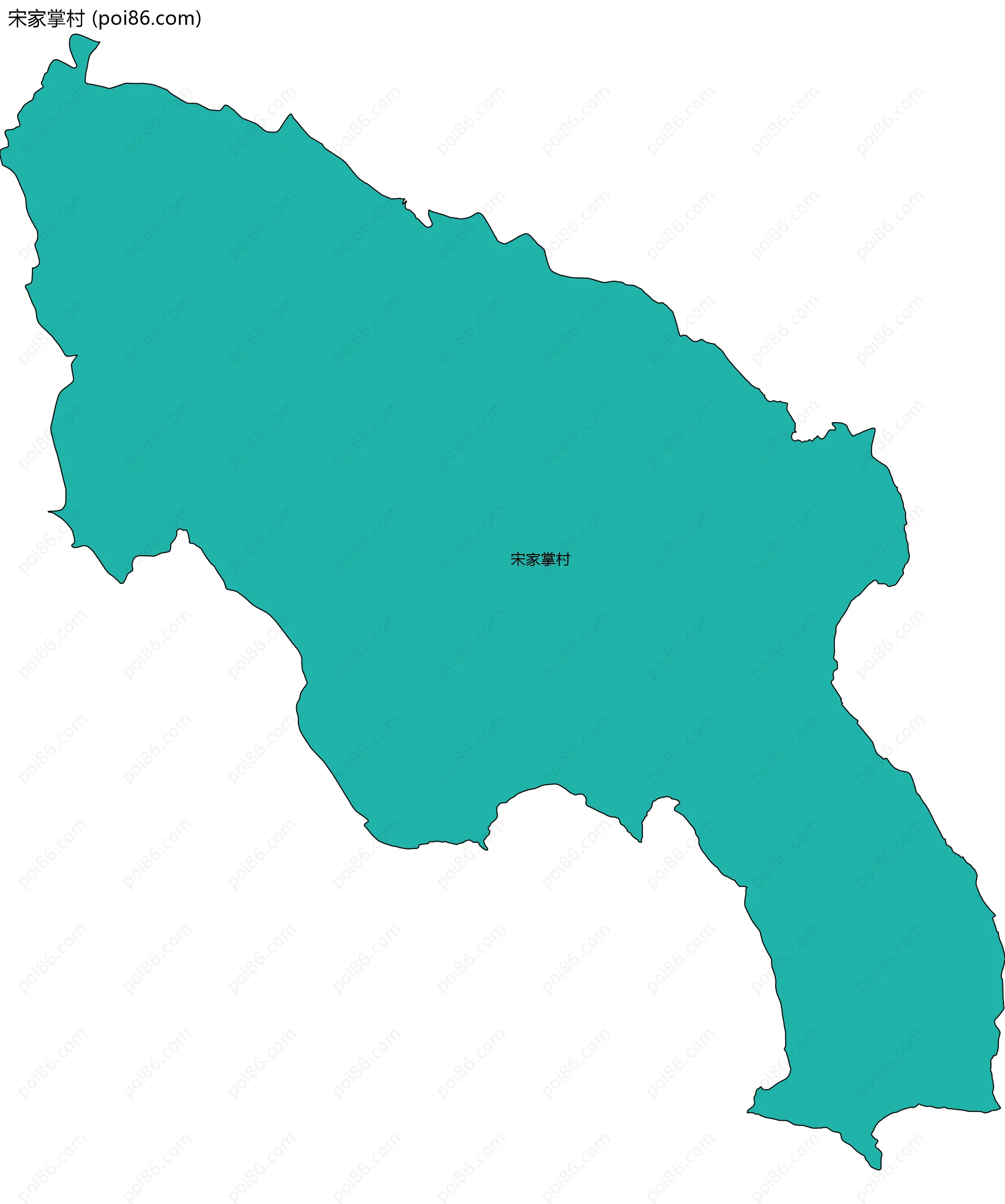 宋家掌村边界地图