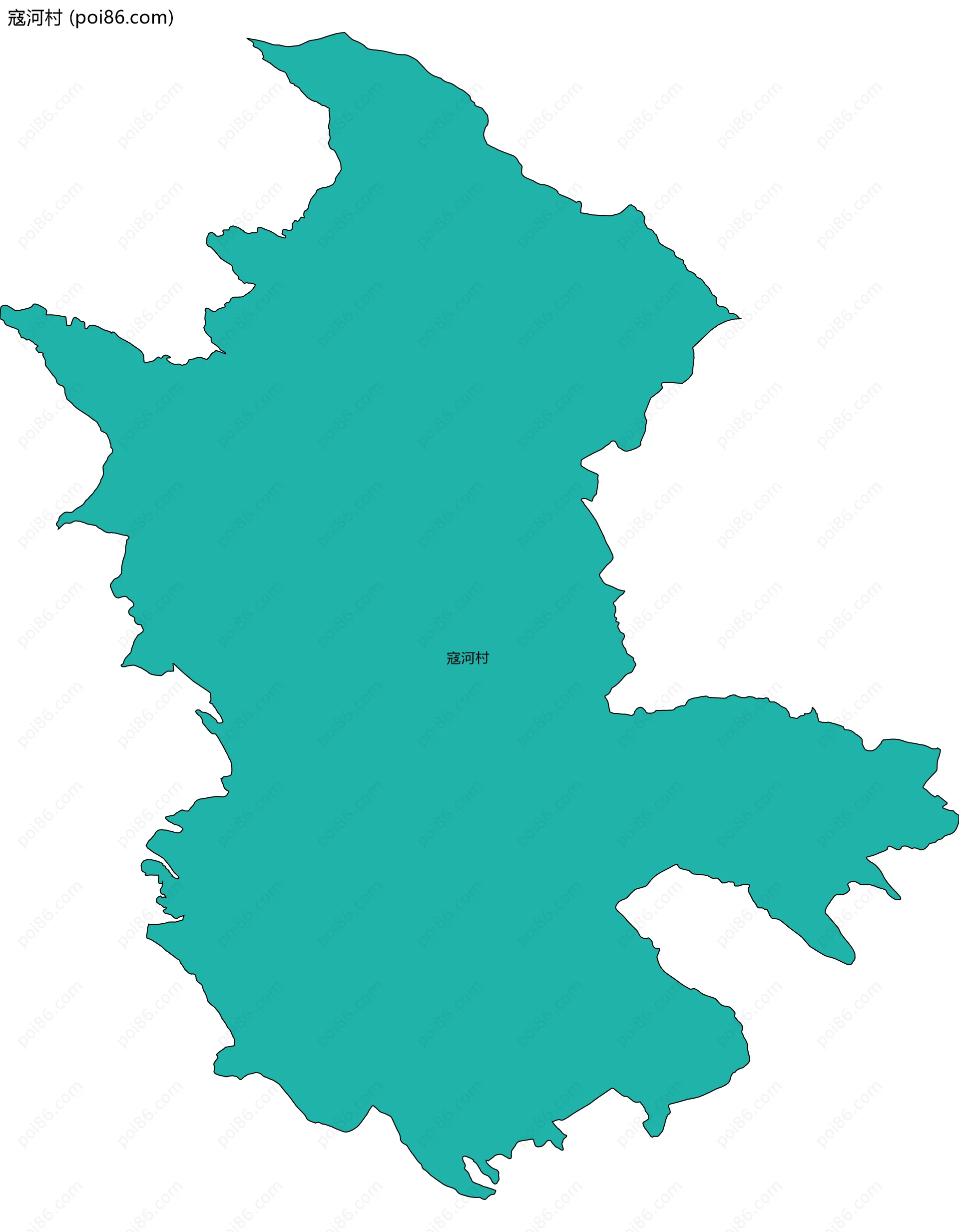 寇河村边界地图