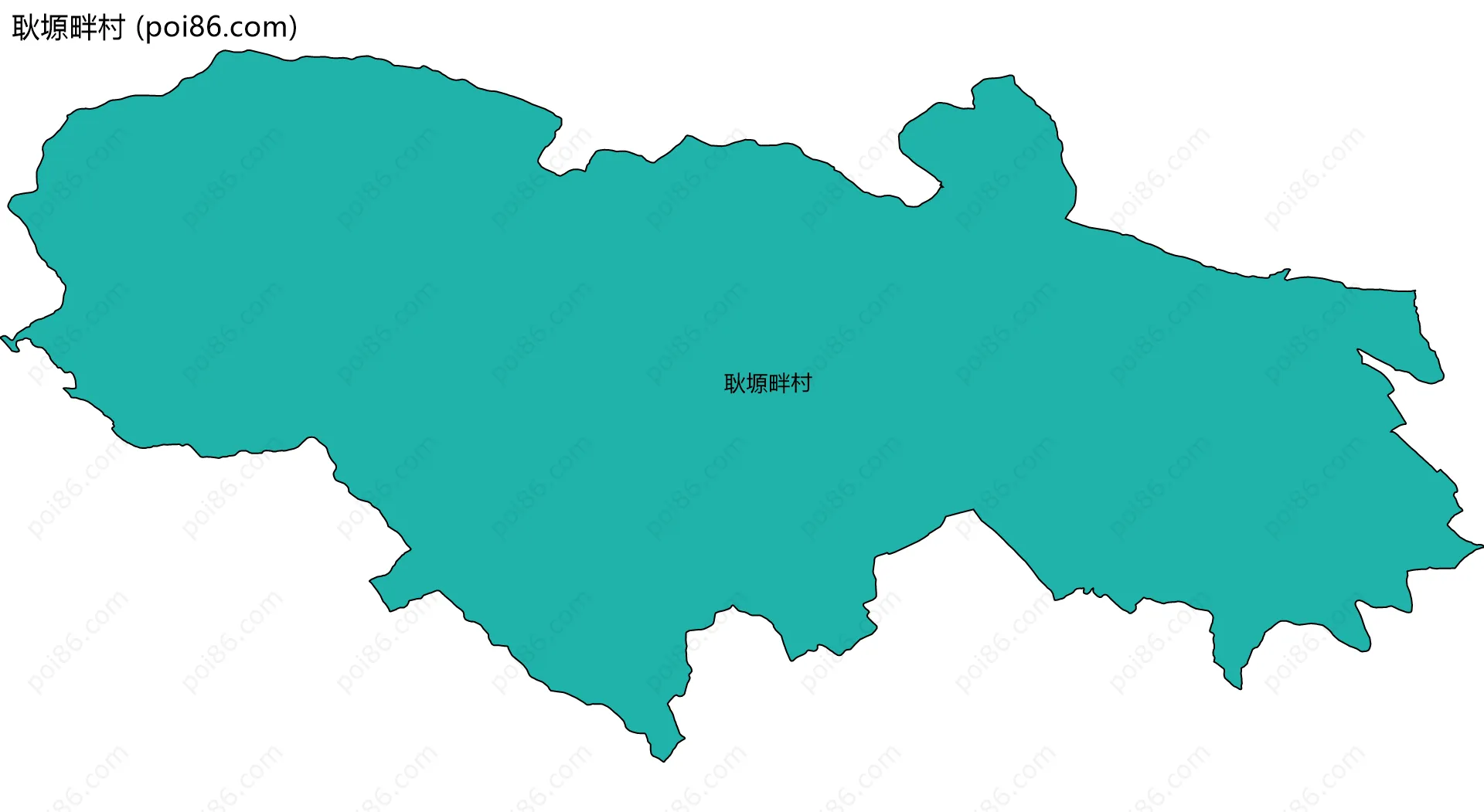 耿塬畔村边界地图