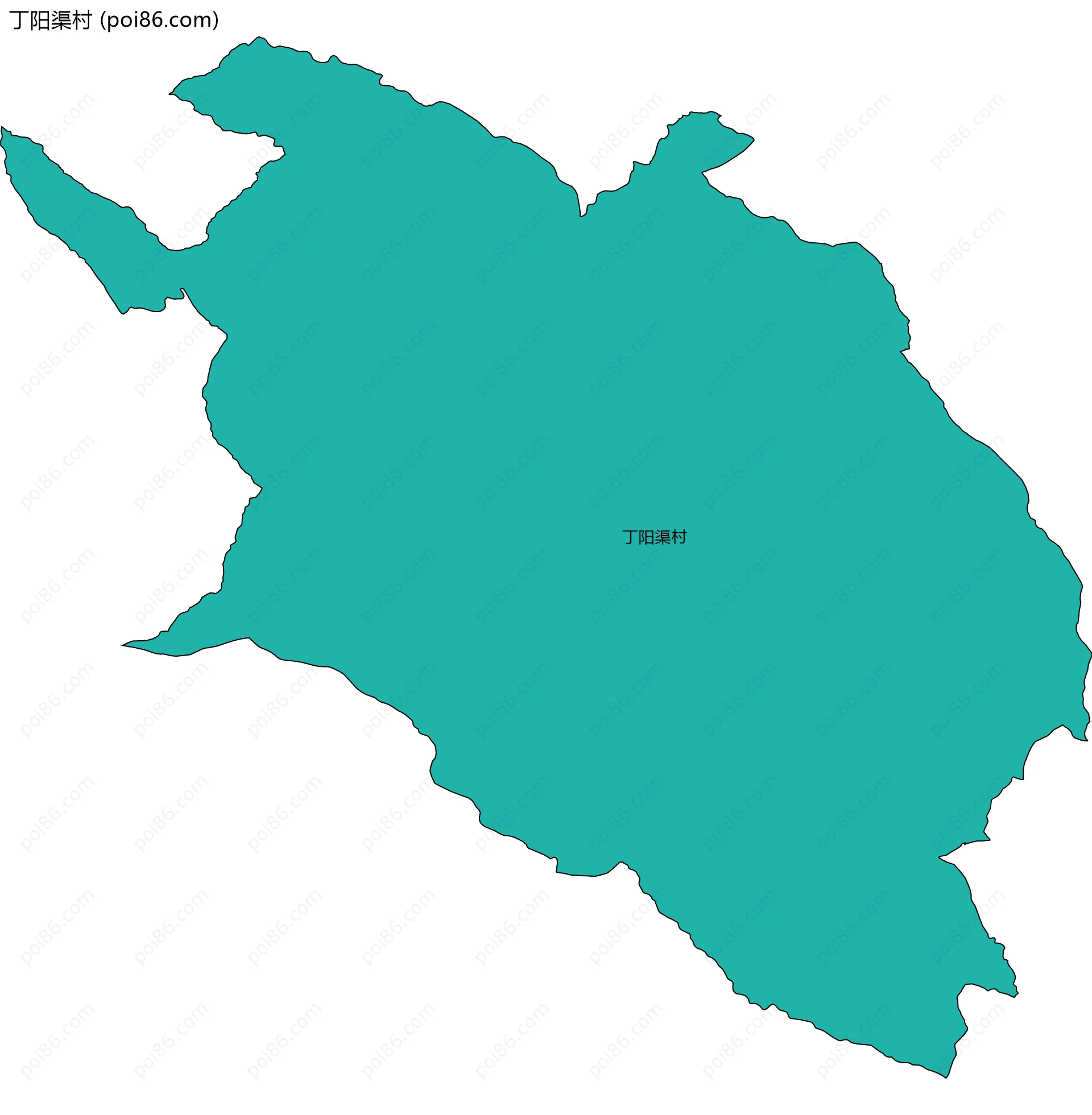 丁阳渠村边界地图
