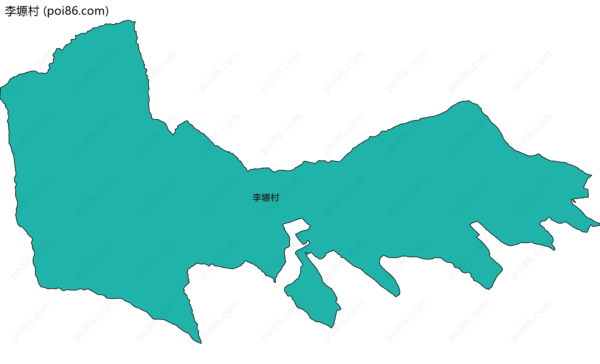 李塬村边界地图