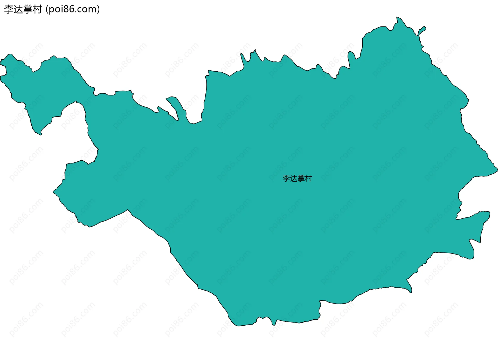 李达掌村边界地图