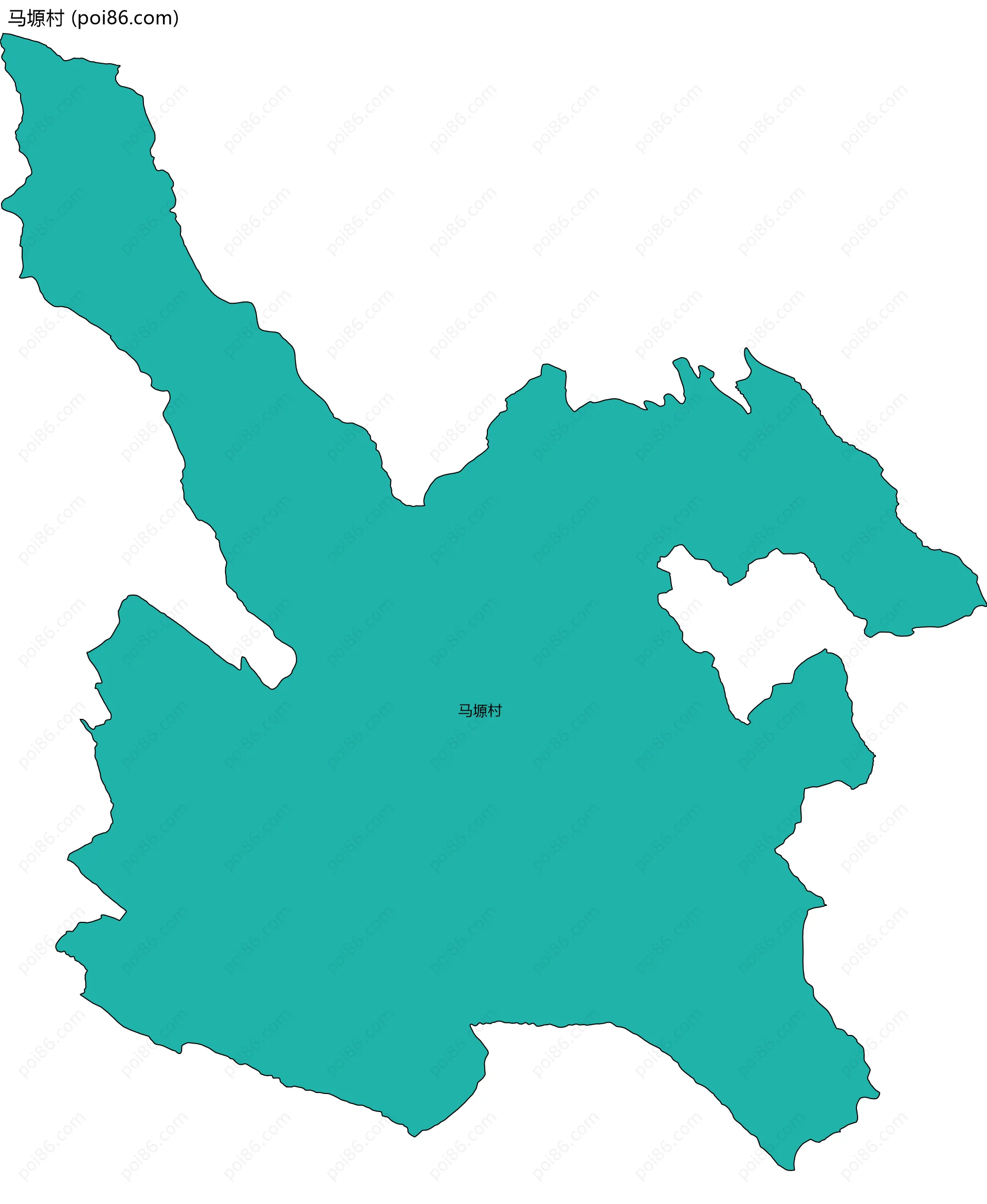马塬村边界地图