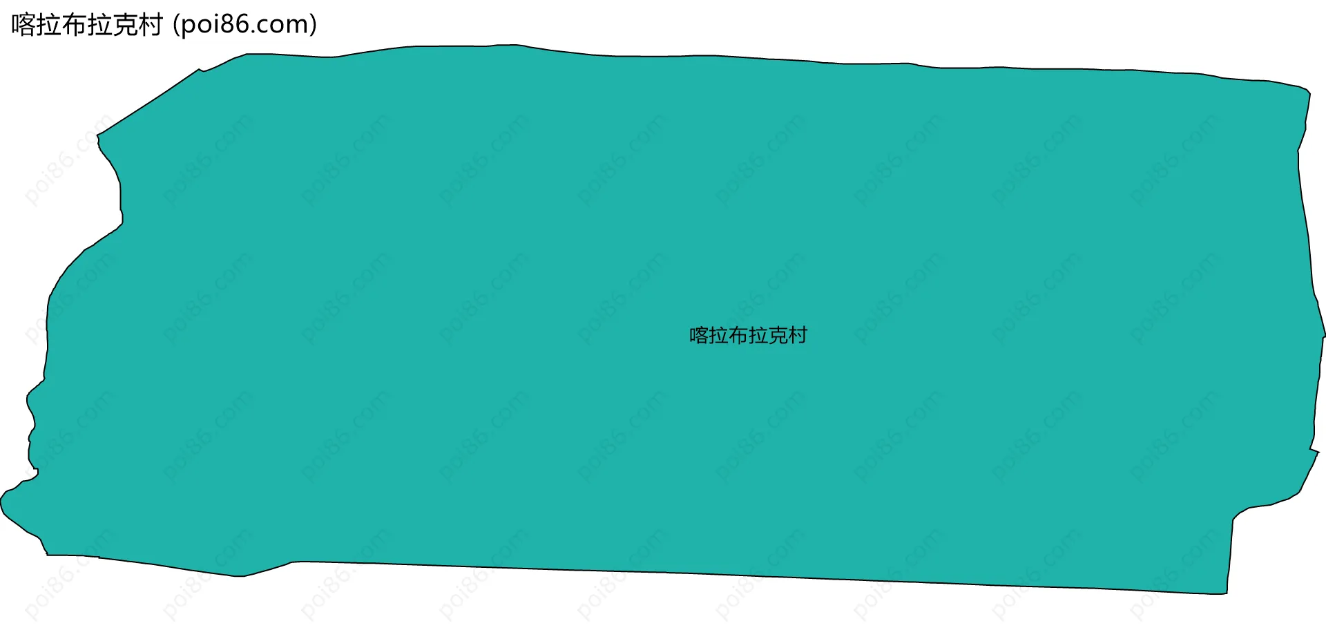 喀拉布拉克村边界地图