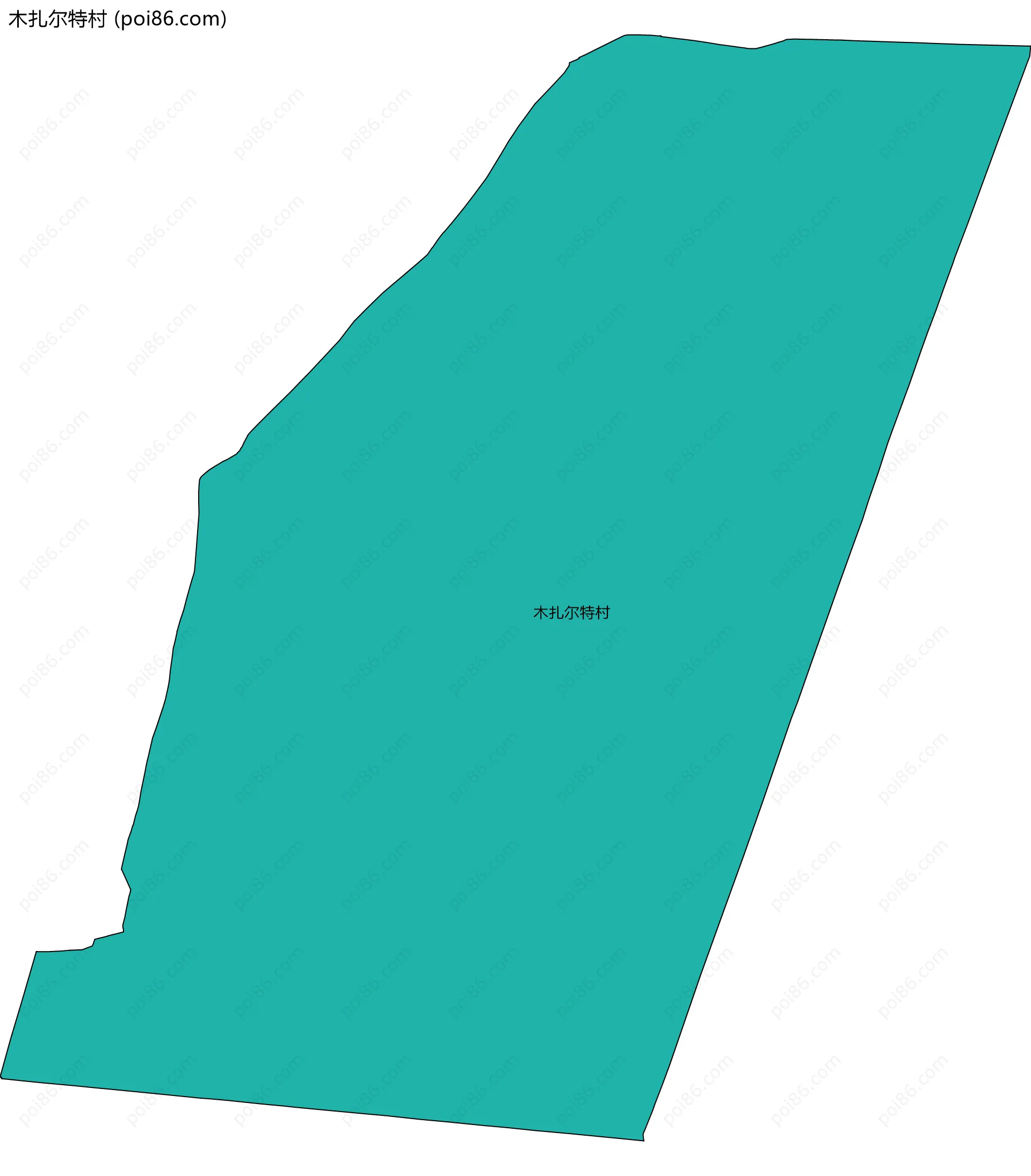 木扎尔特村边界地图