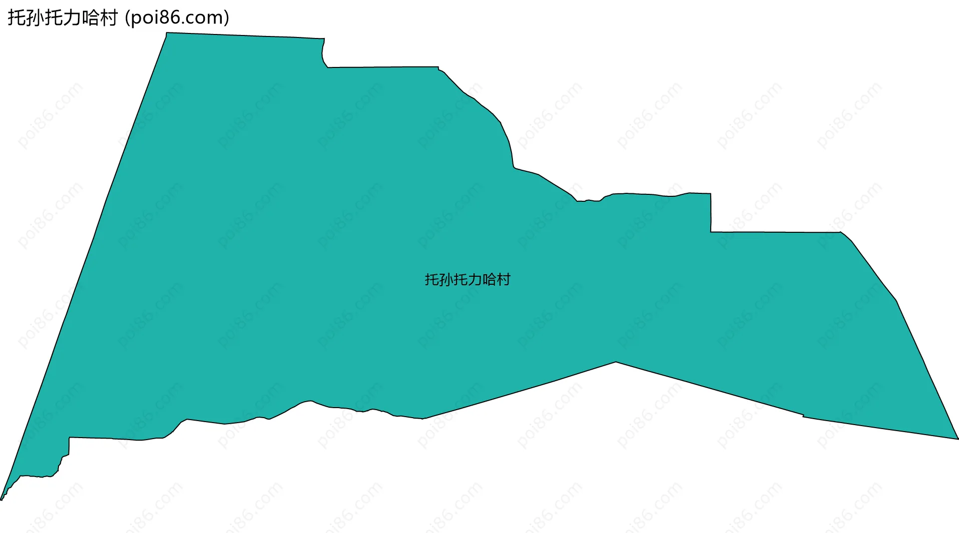 托孙托力哈村边界地图
