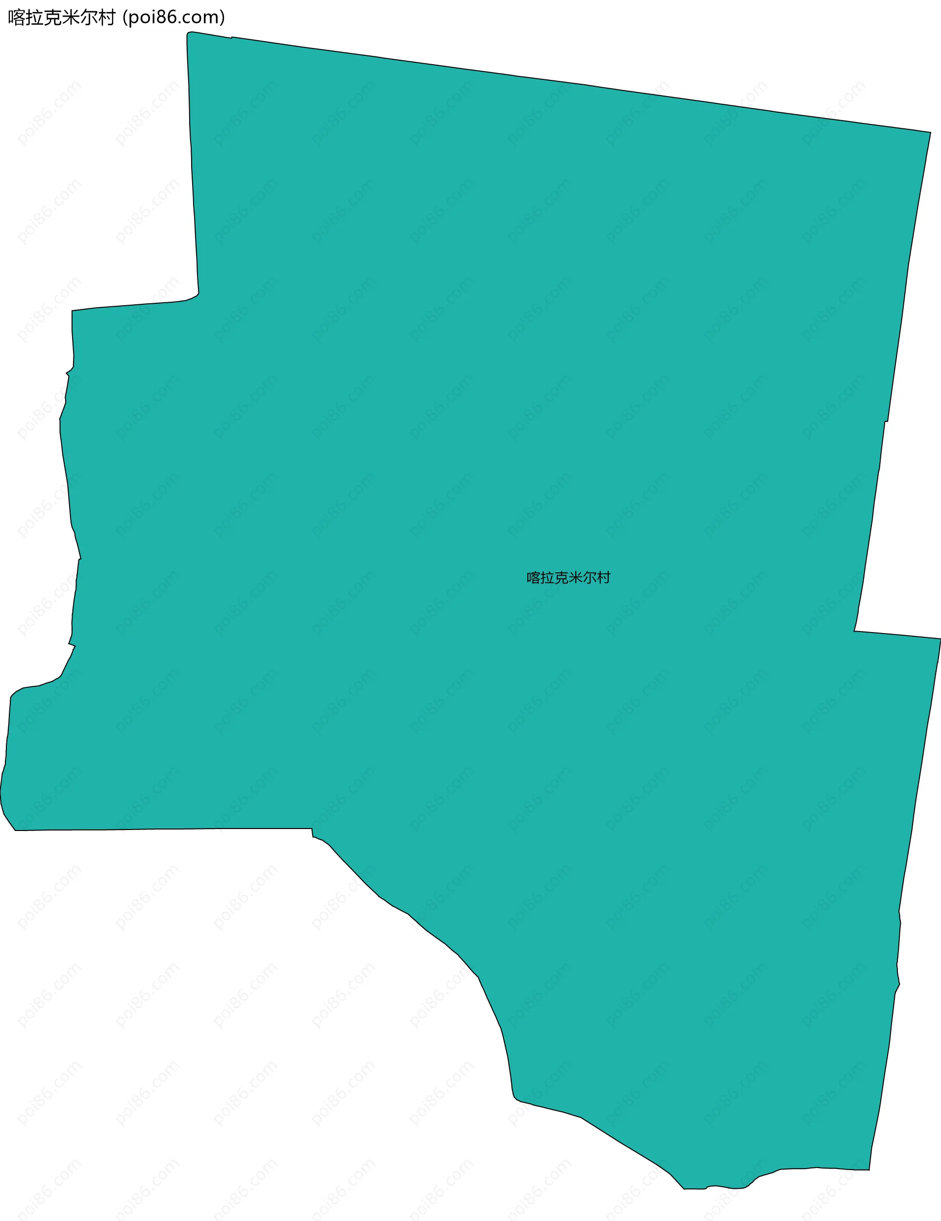 喀拉克米尔村边界地图
