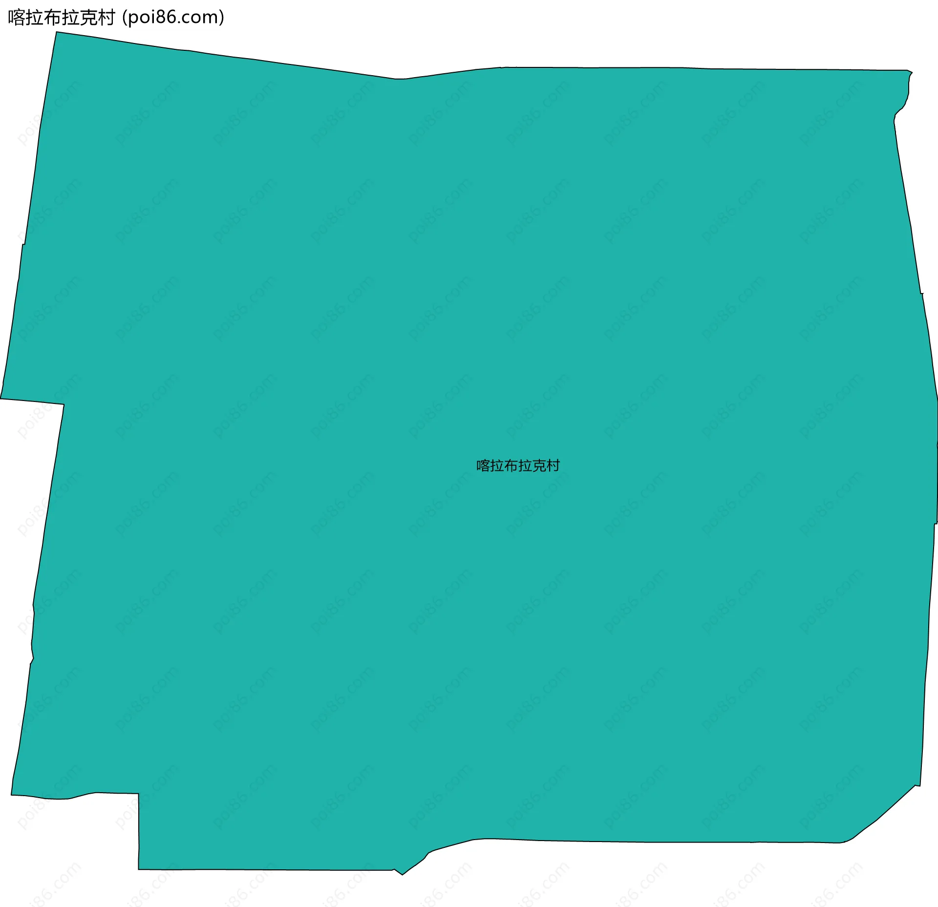 喀拉布拉克村边界地图