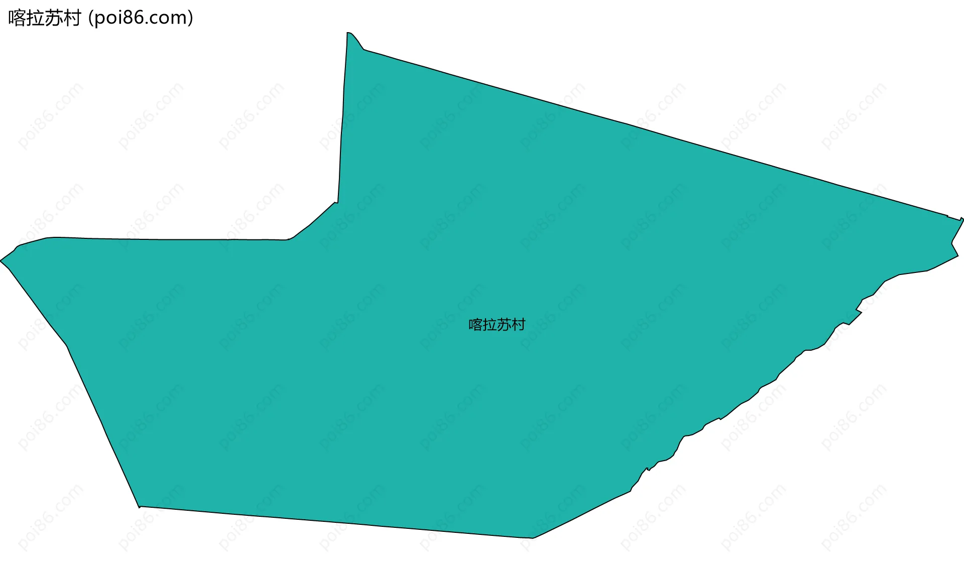 喀拉苏村边界地图