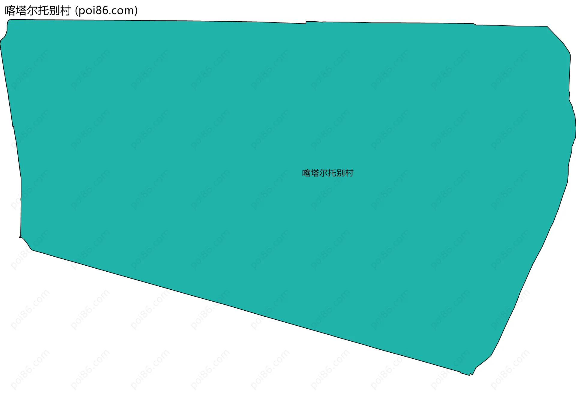 喀塔尔托别村边界地图