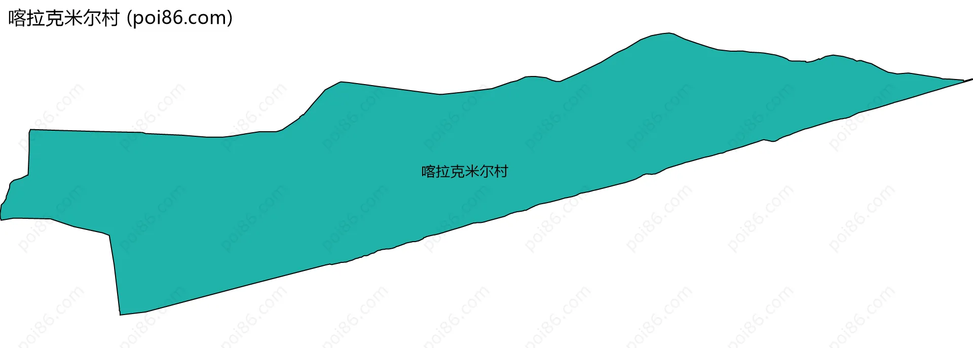 喀拉克米尔村边界地图