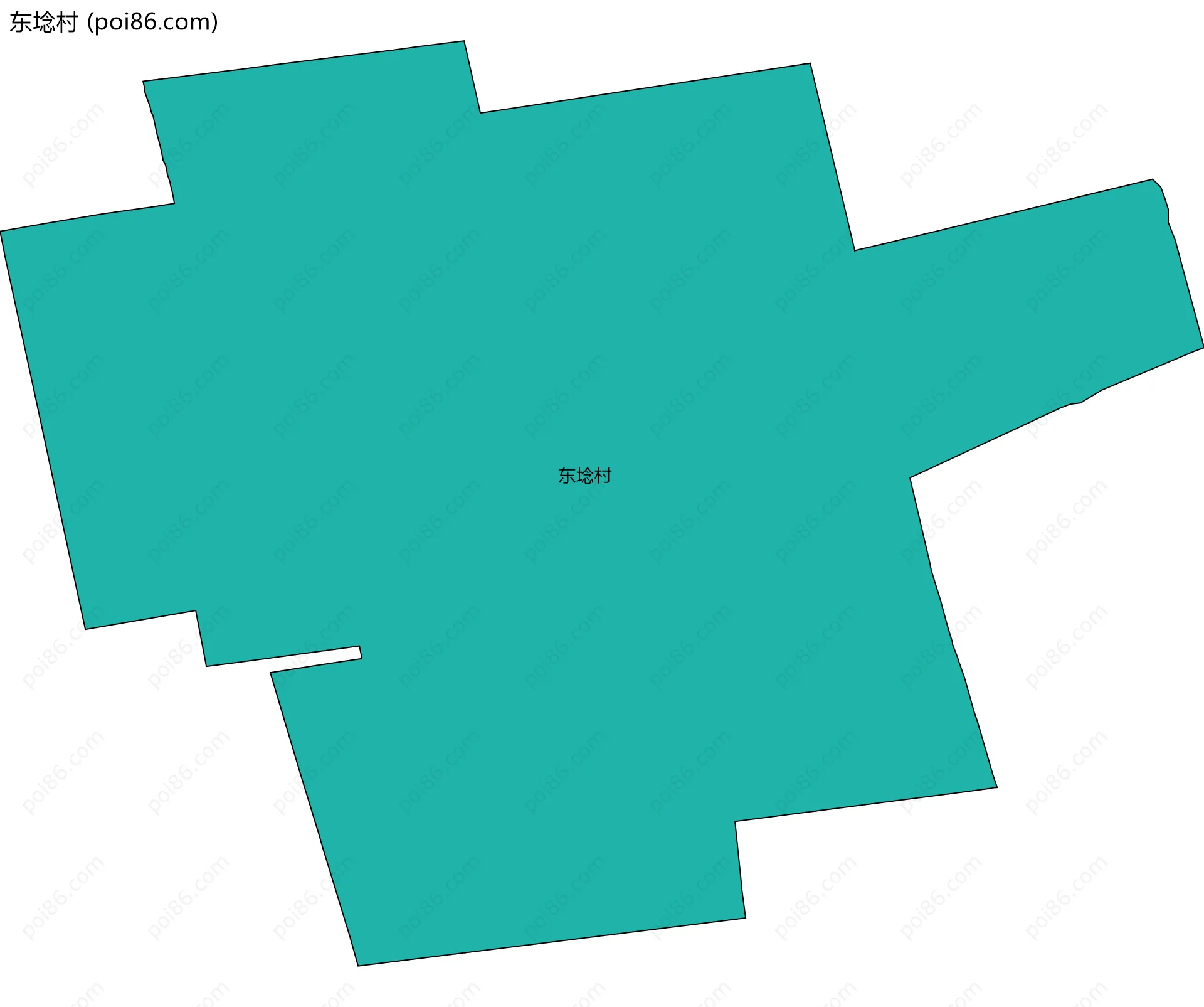 东埝村边界地图