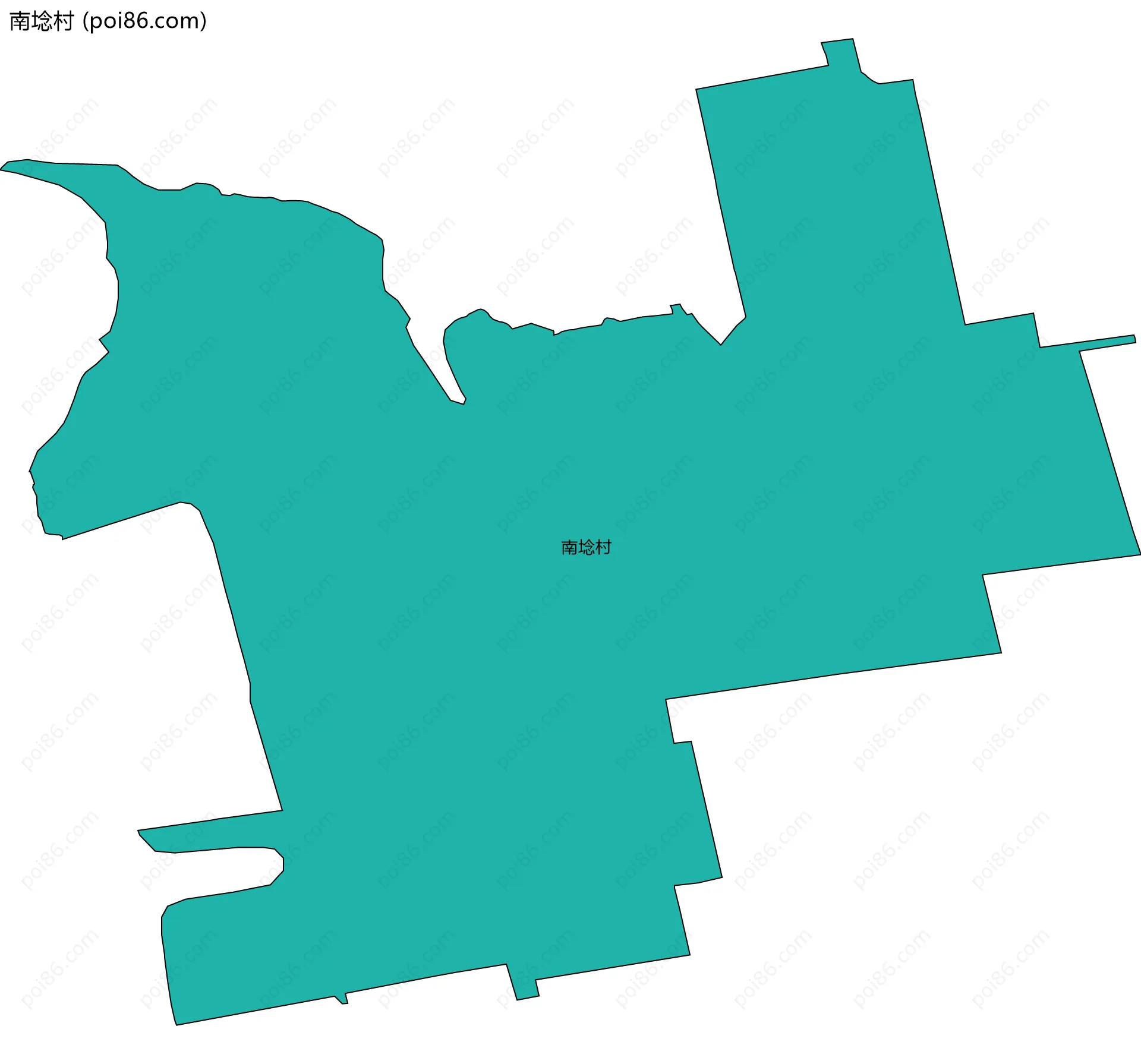 南埝村边界地图