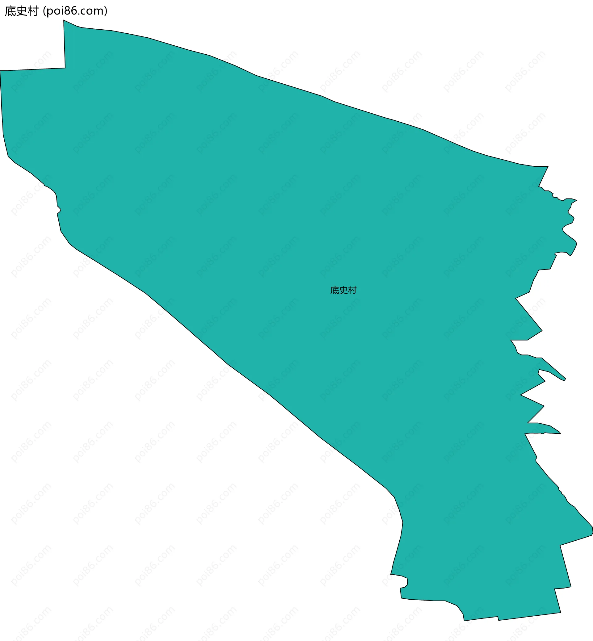 底史村边界地图