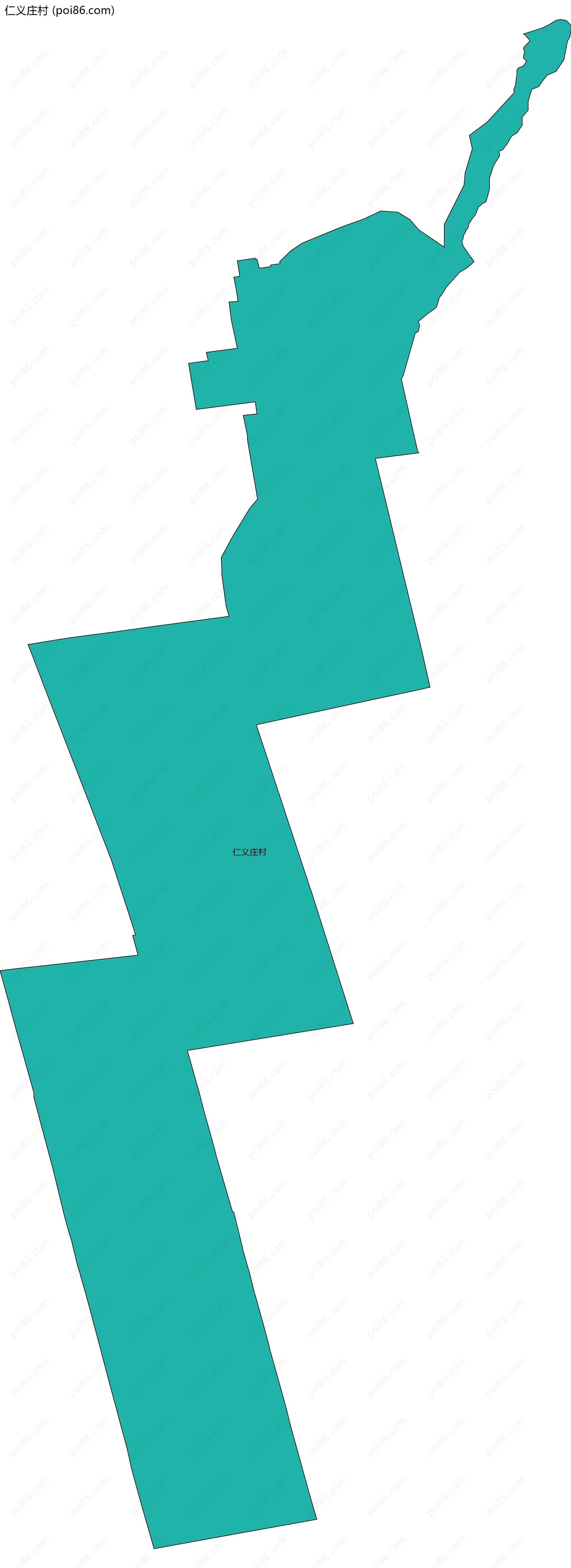 仁义庄村边界地图