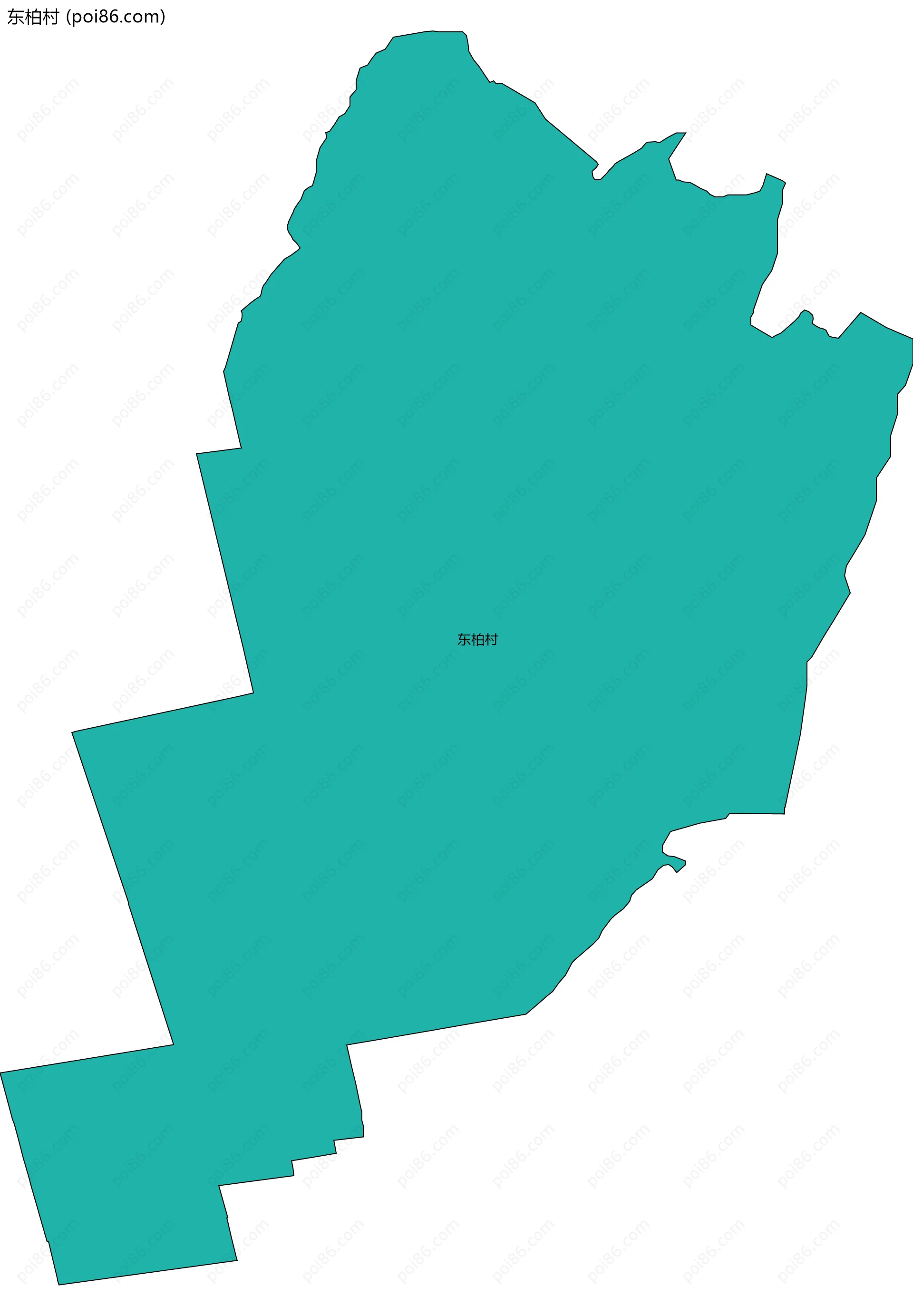 东柏村边界地图