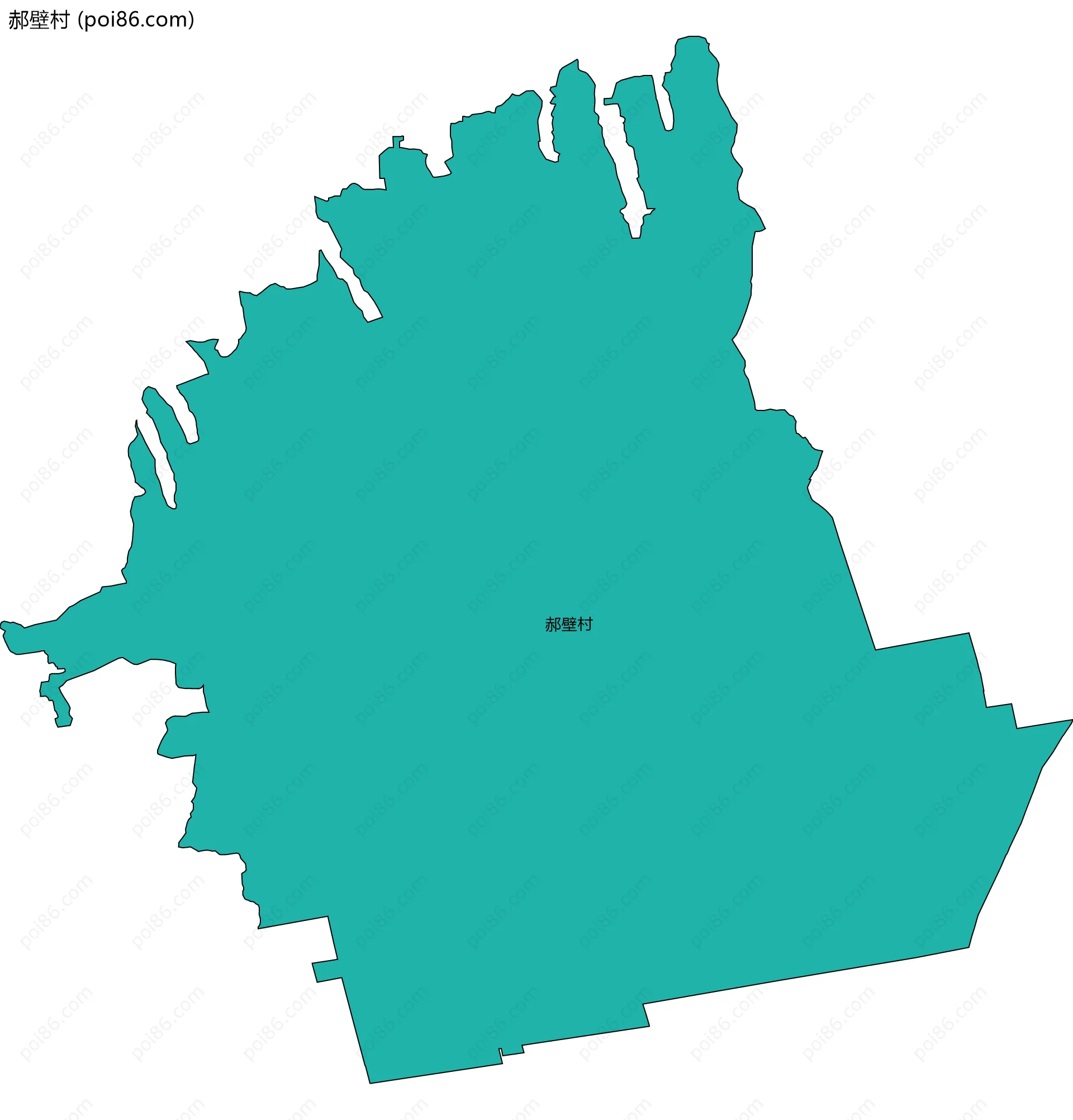 郝壁村边界地图