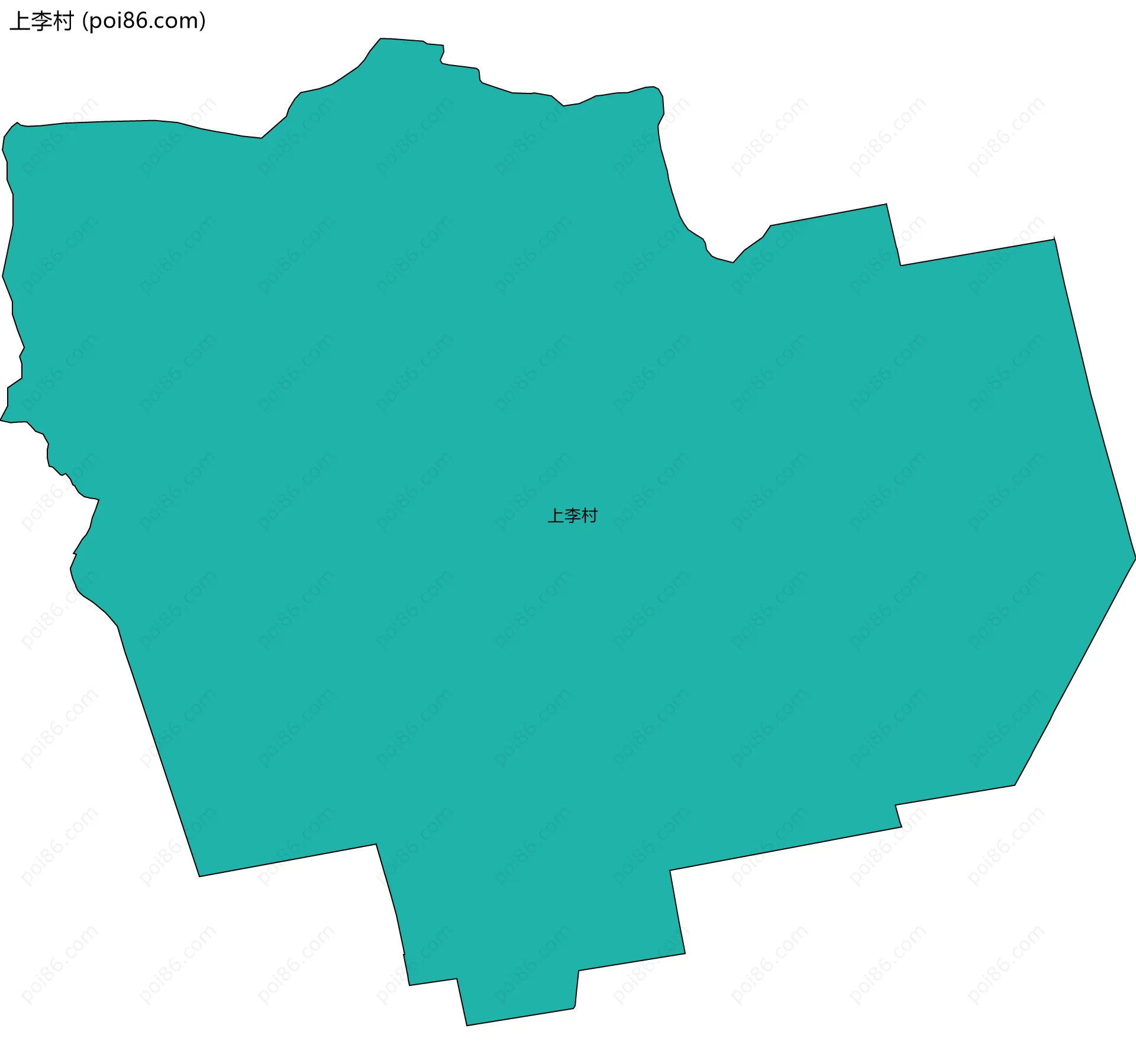 上李村边界地图