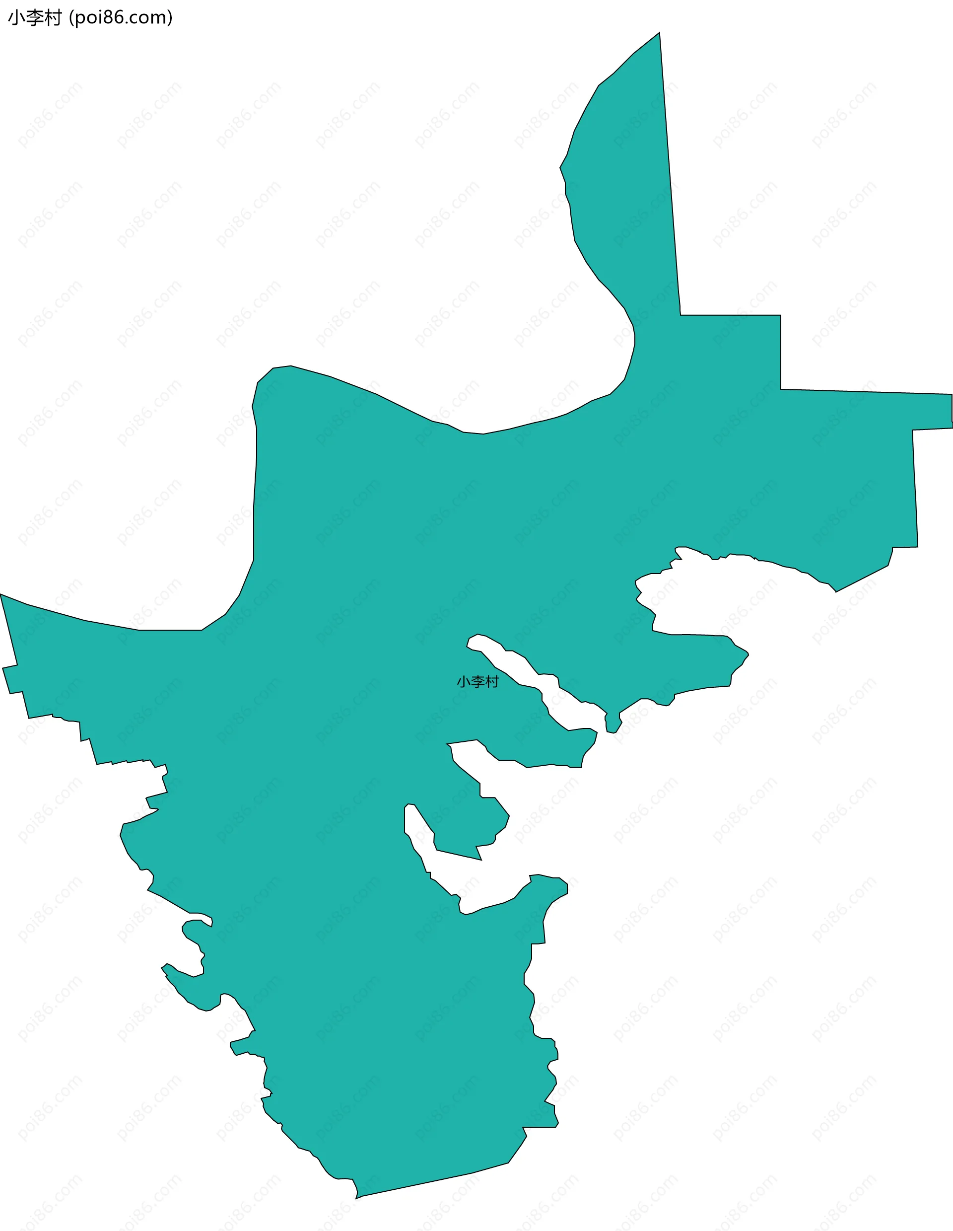 小李村边界地图