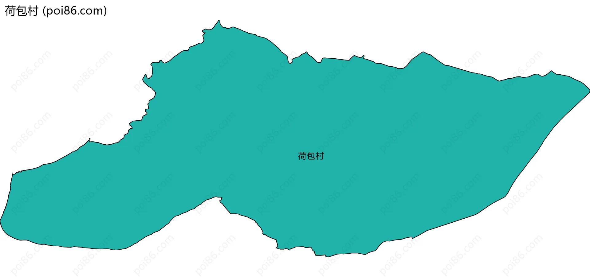 荷包村边界地图