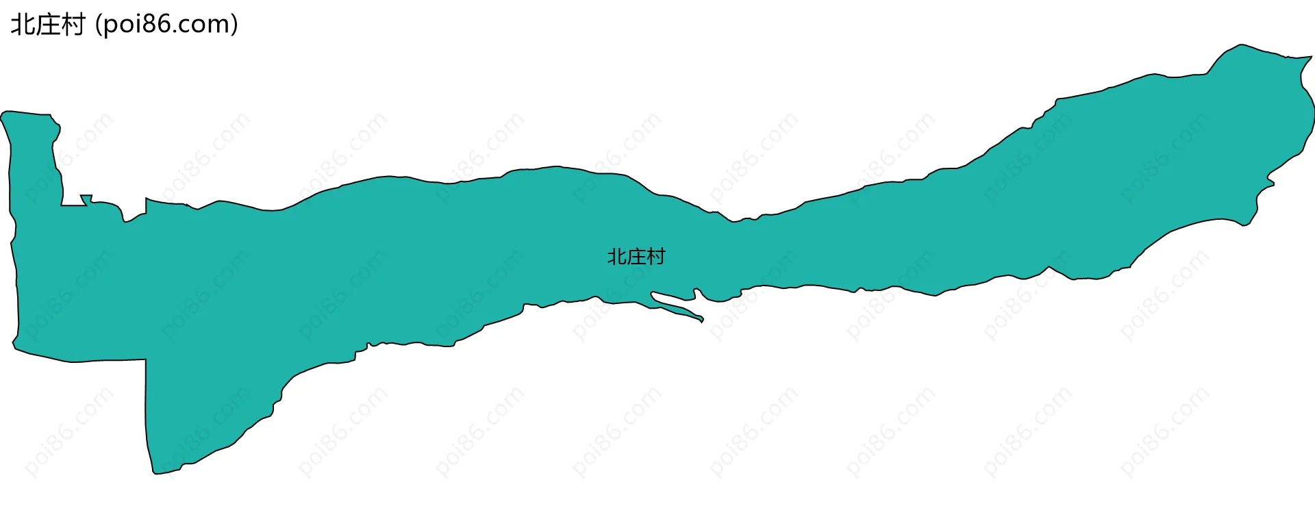 北庄村边界地图