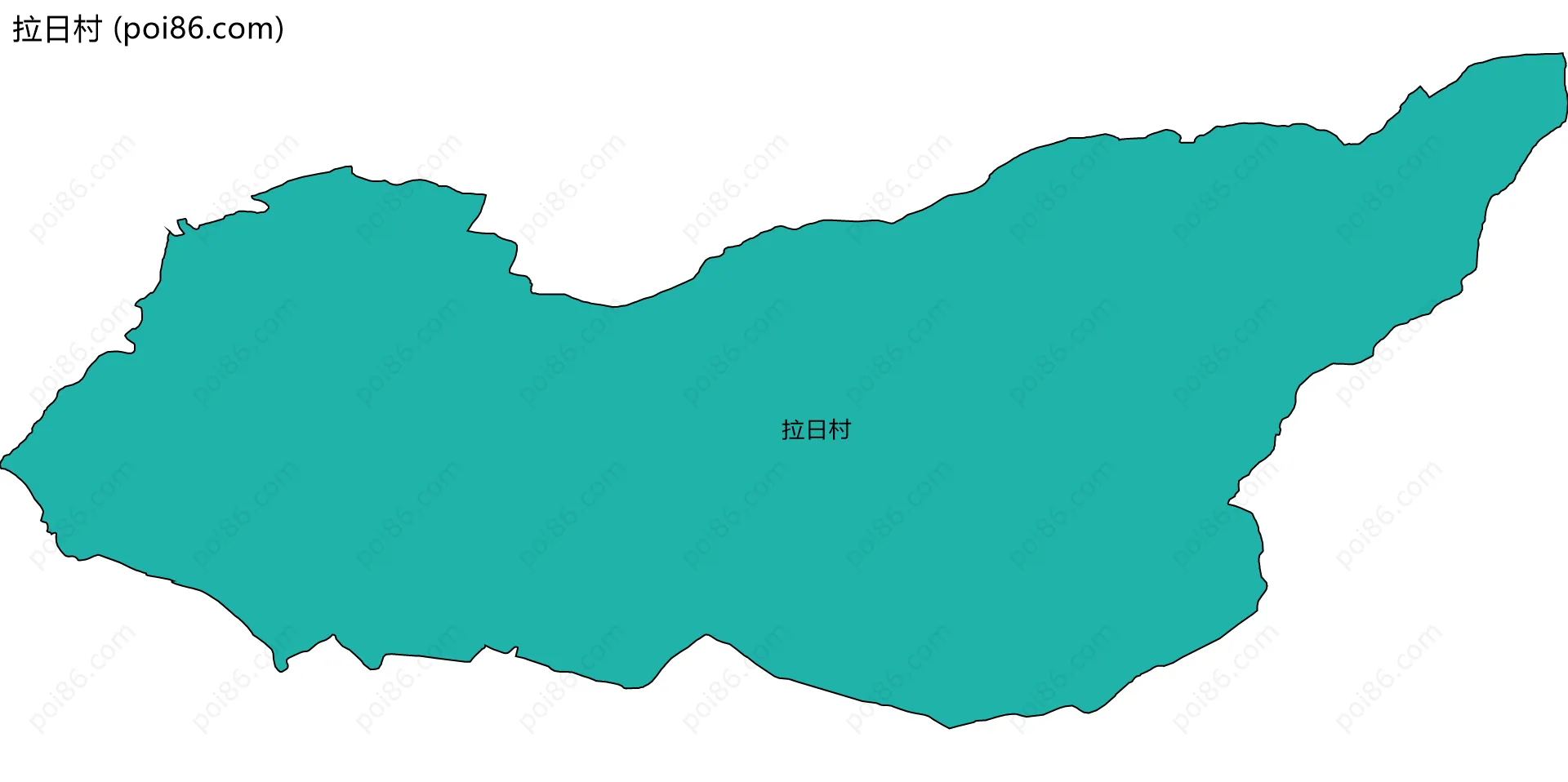 拉日村边界地图