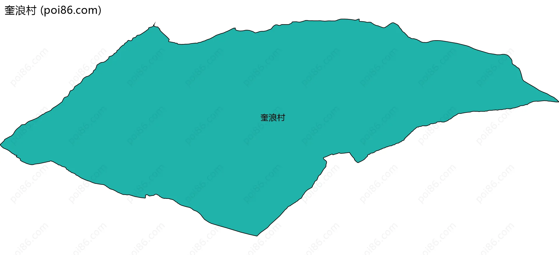 奎浪村边界地图