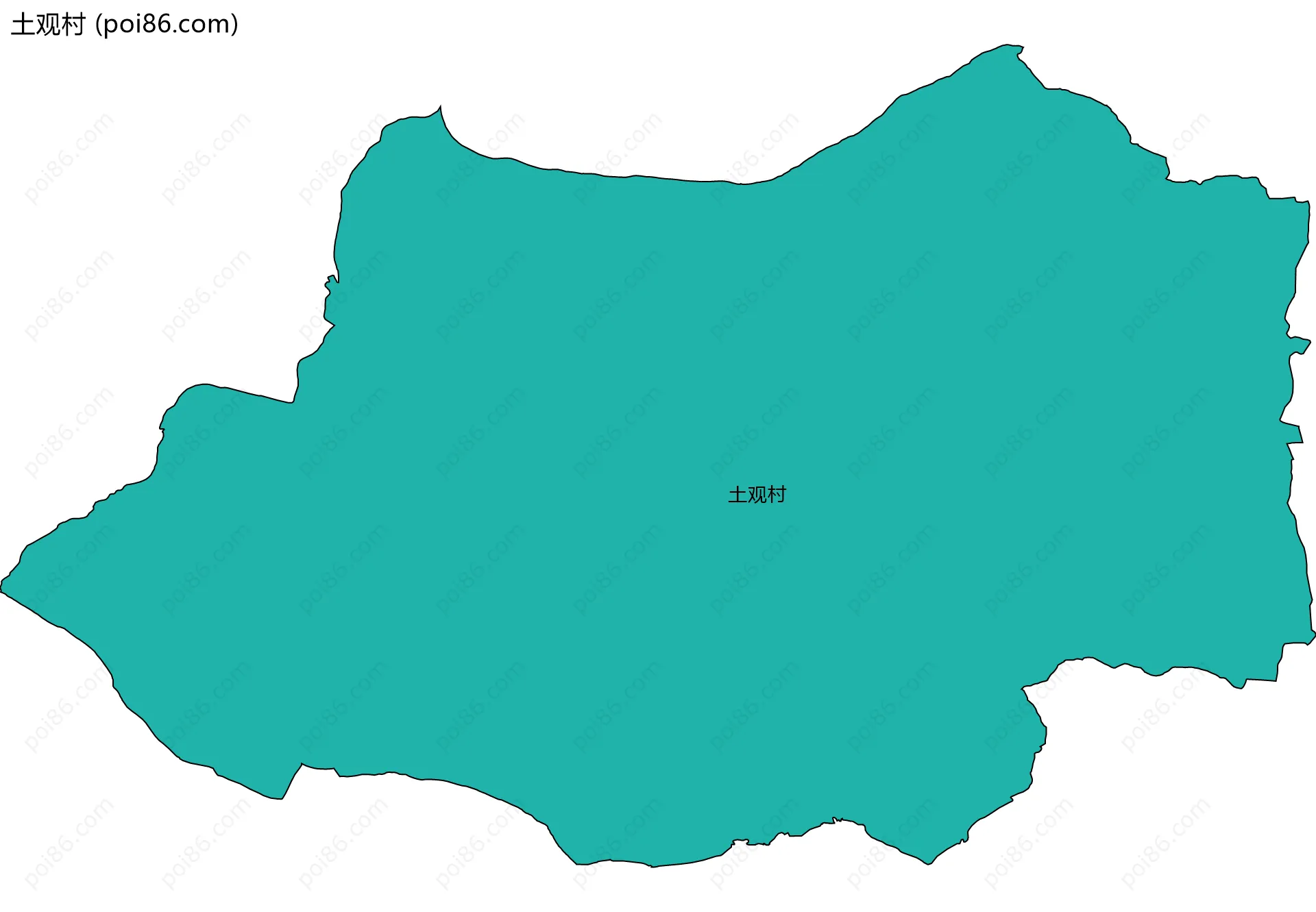 土观村边界地图