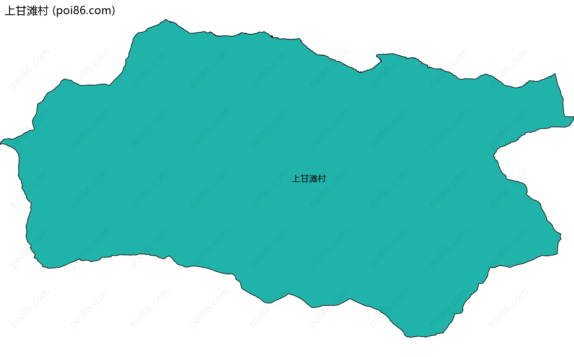 上甘滩村边界地图