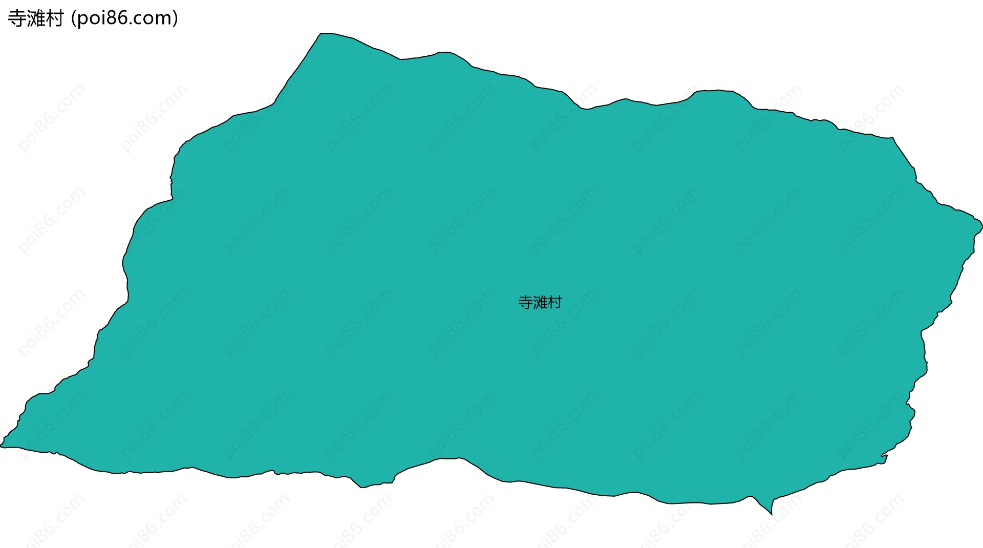 寺滩村边界地图