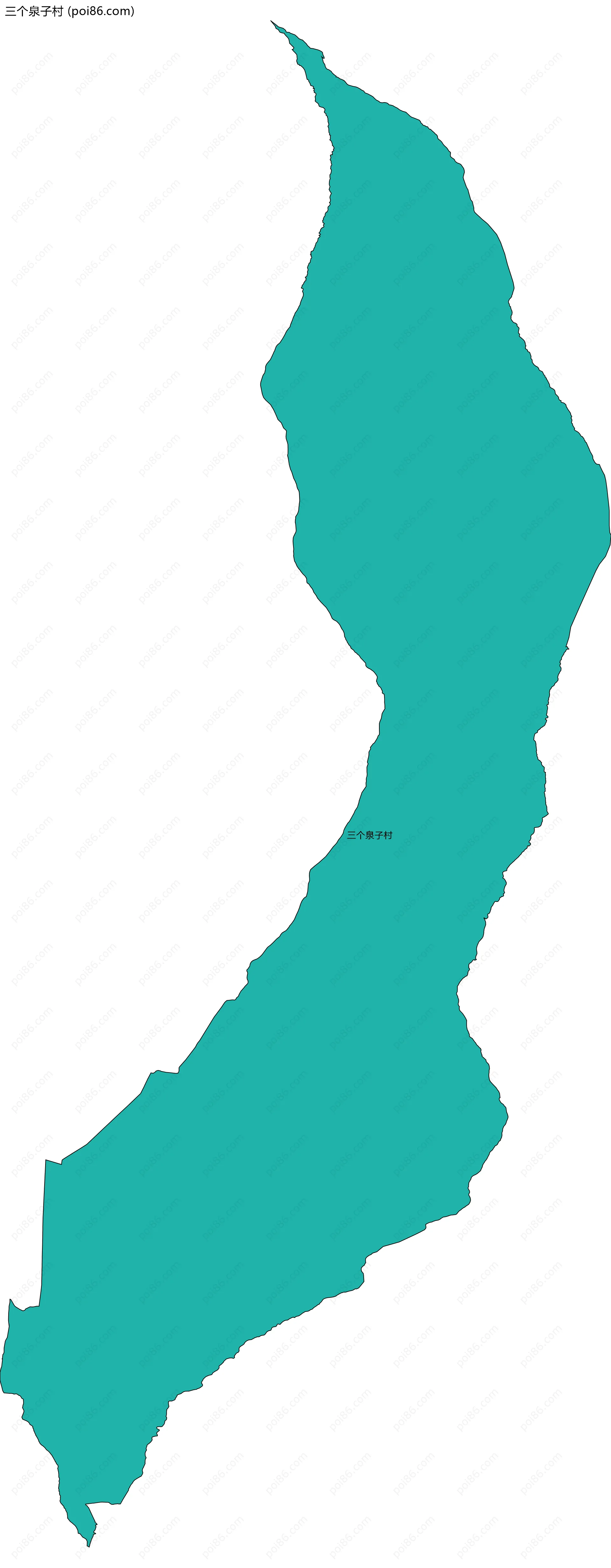 三个泉子村边界地图