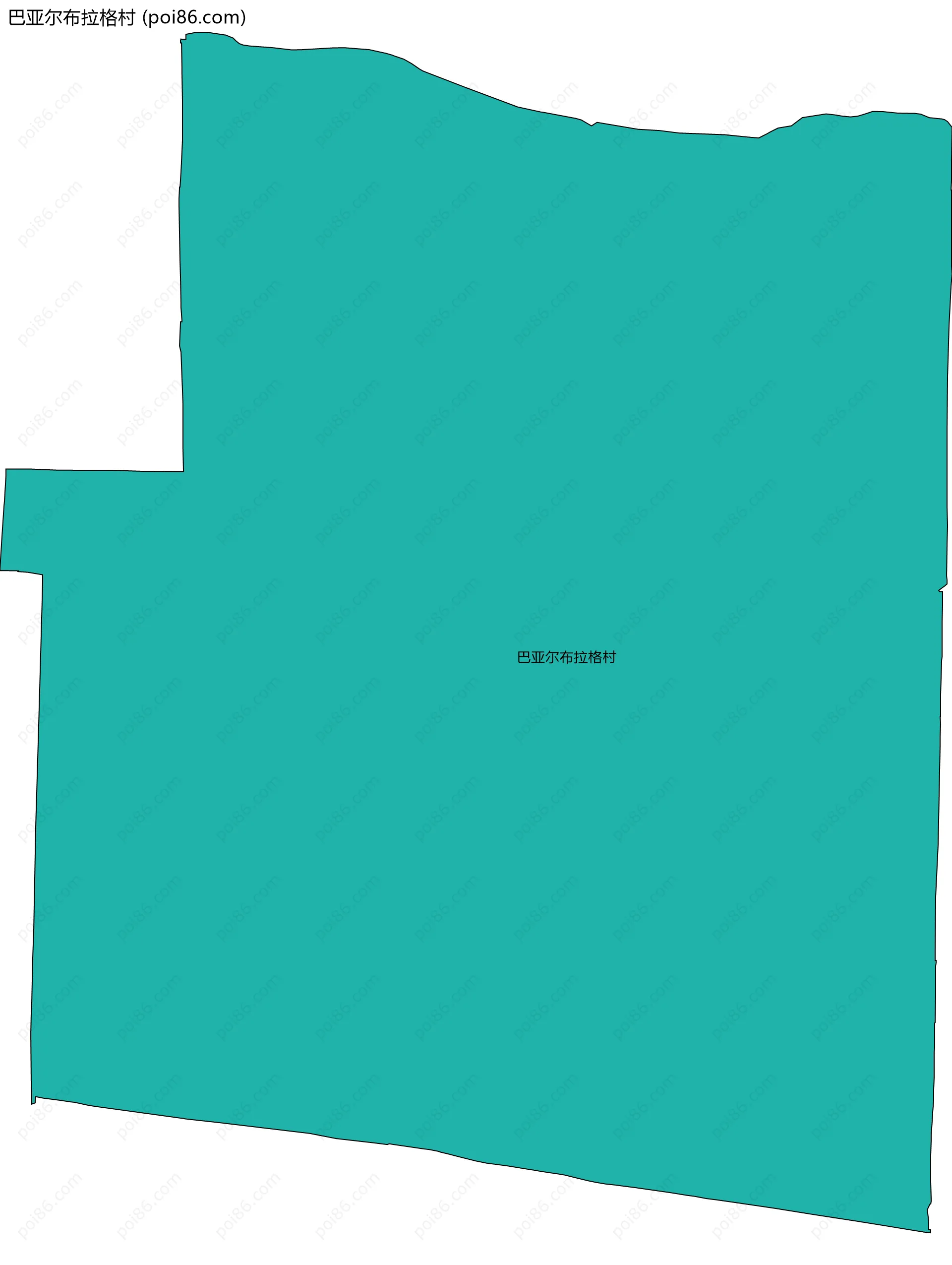 巴亚尔布拉格村边界地图