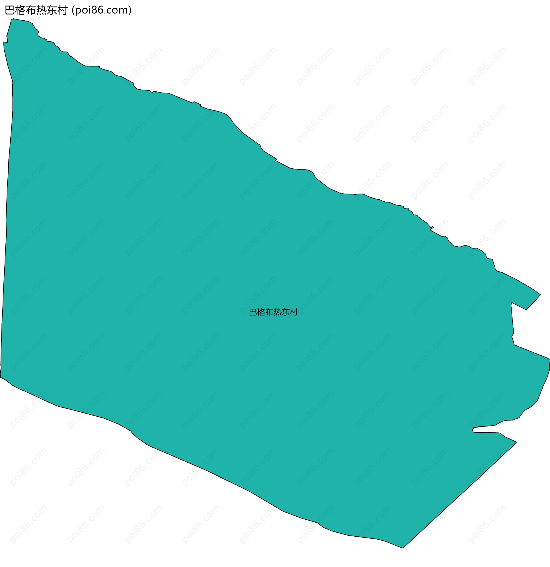 巴格布热东村边界地图