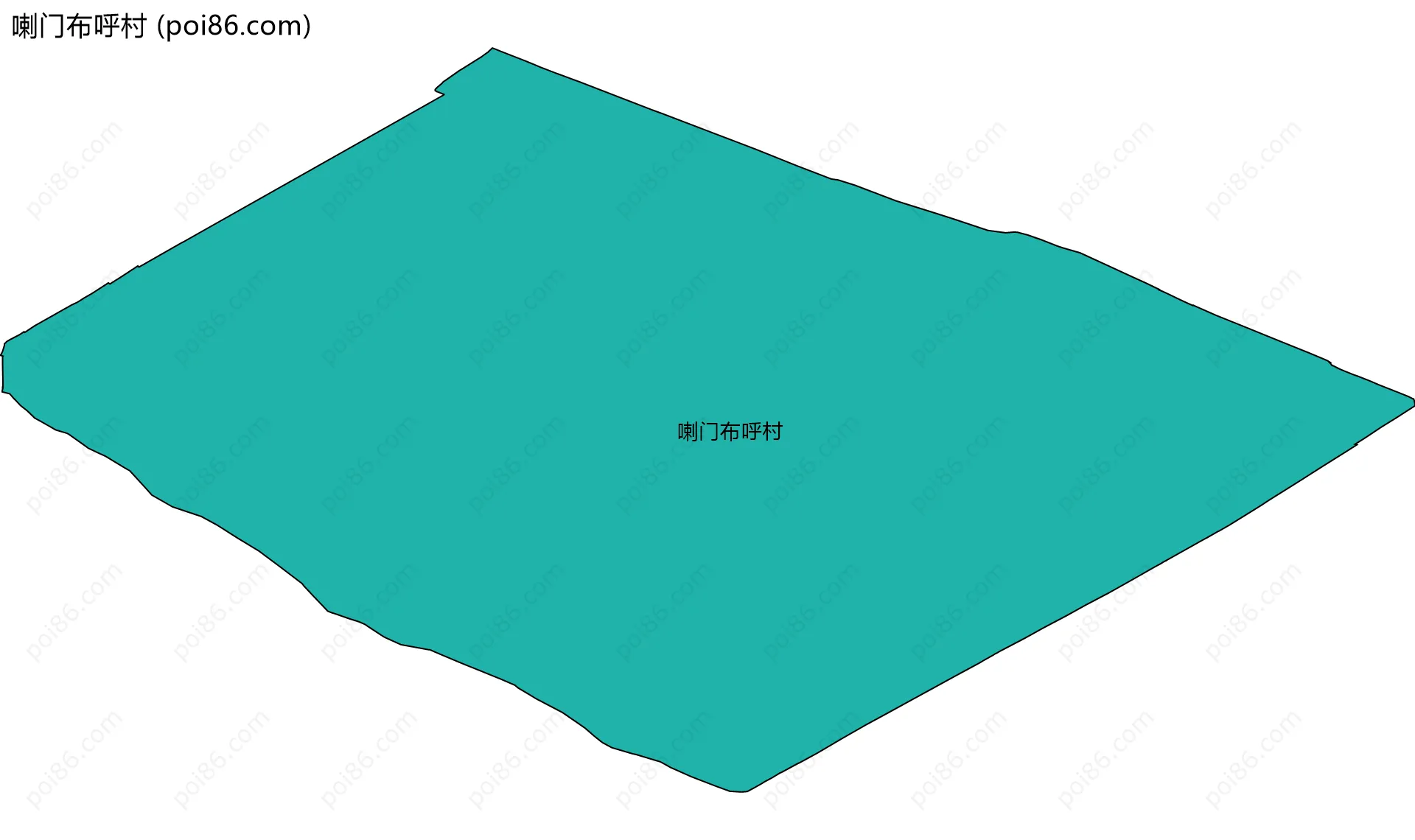 喇门布呼村边界地图