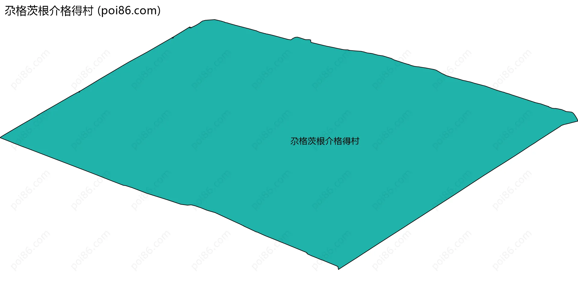 尕格茨根介格得村边界地图