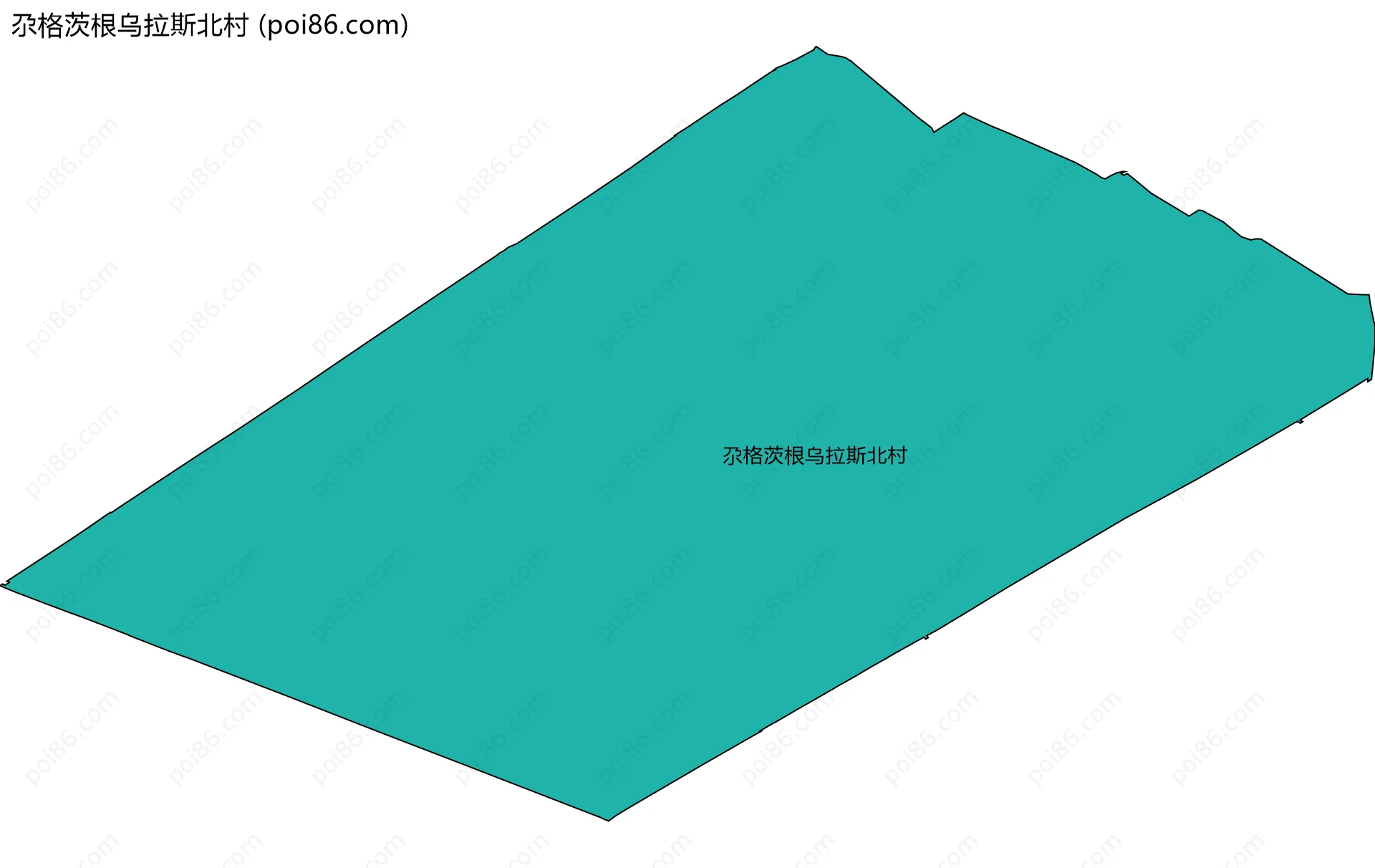 尕格茨根乌拉斯北村边界地图