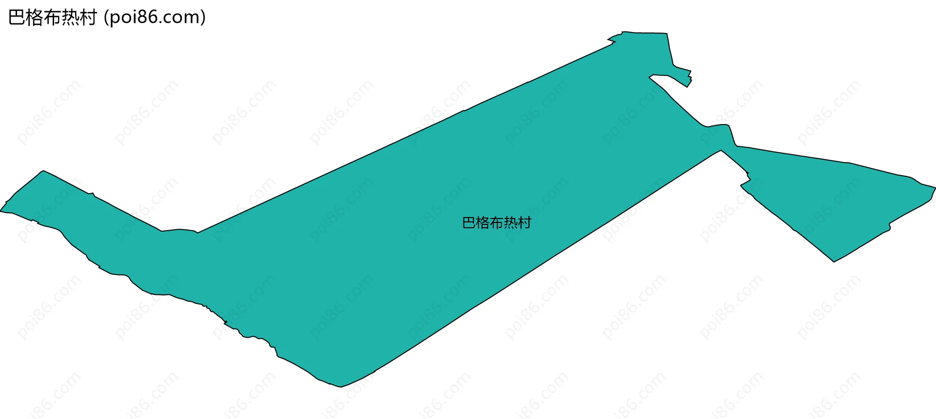 巴格布热村边界地图