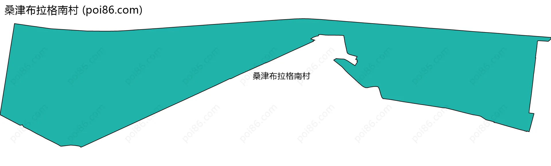 桑津布拉格南村边界地图