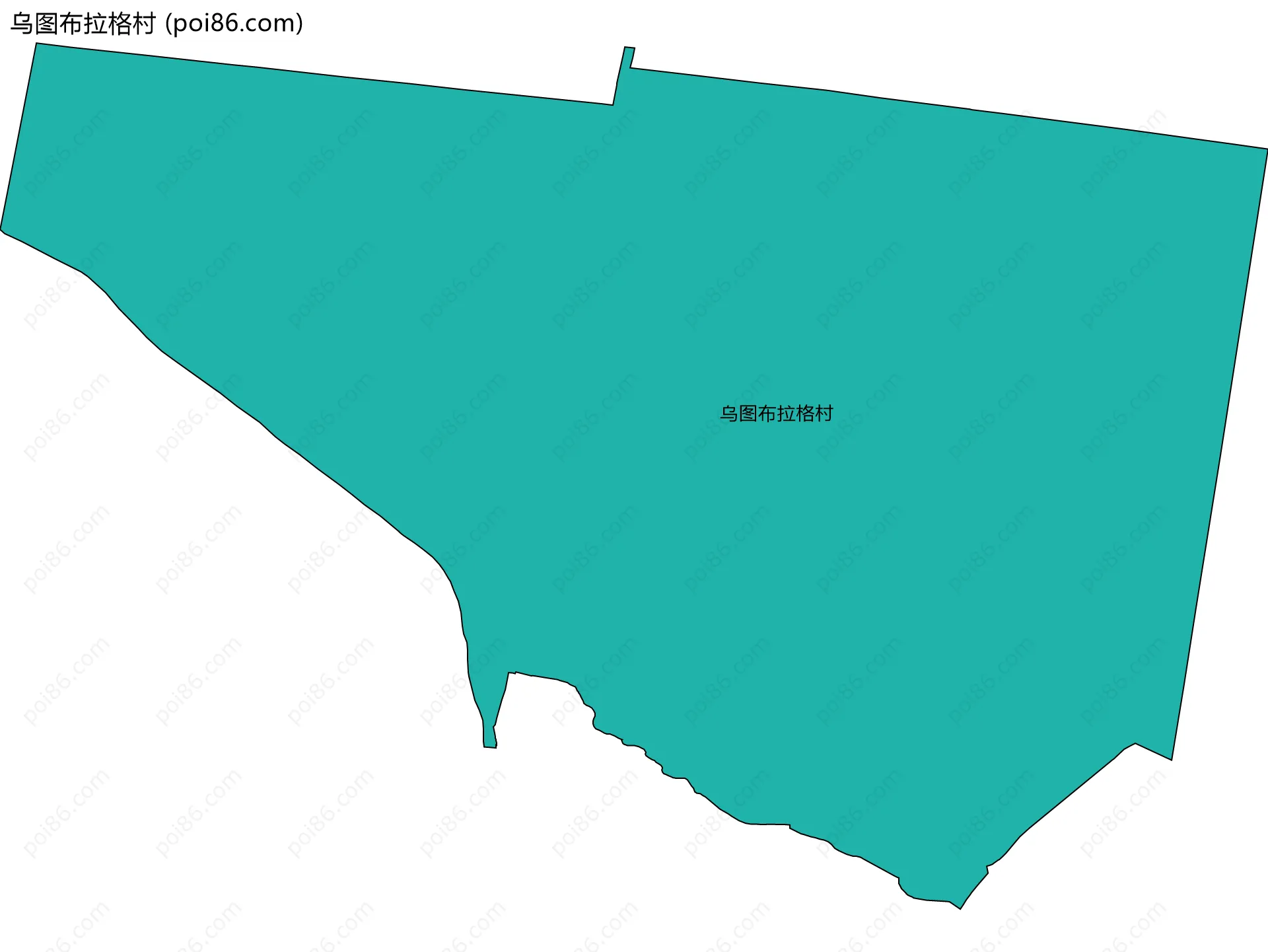乌图布拉格村边界地图