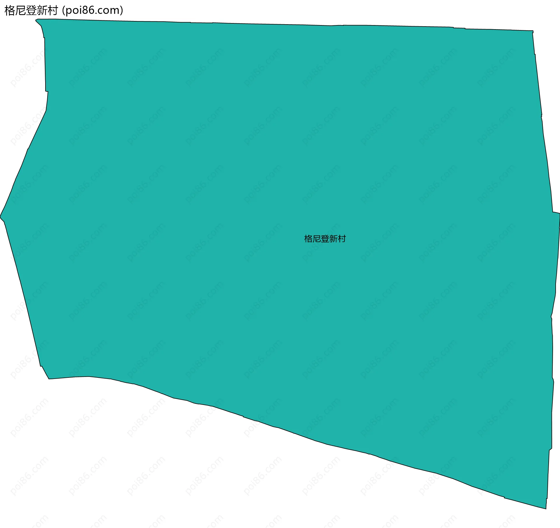 格尼登新村边界地图