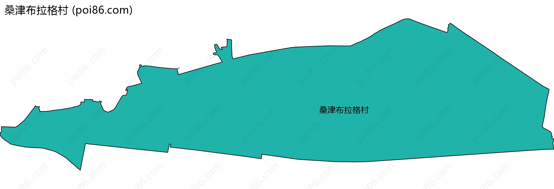 桑津布拉格村边界地图