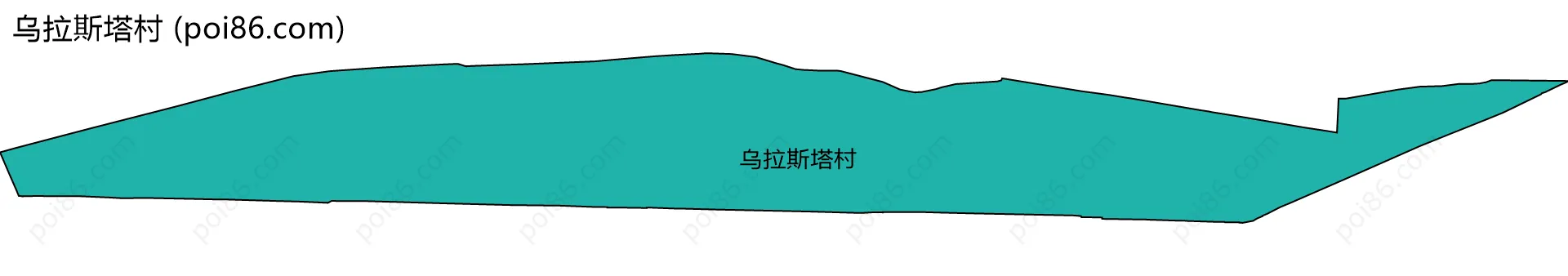 乌拉斯塔村边界地图