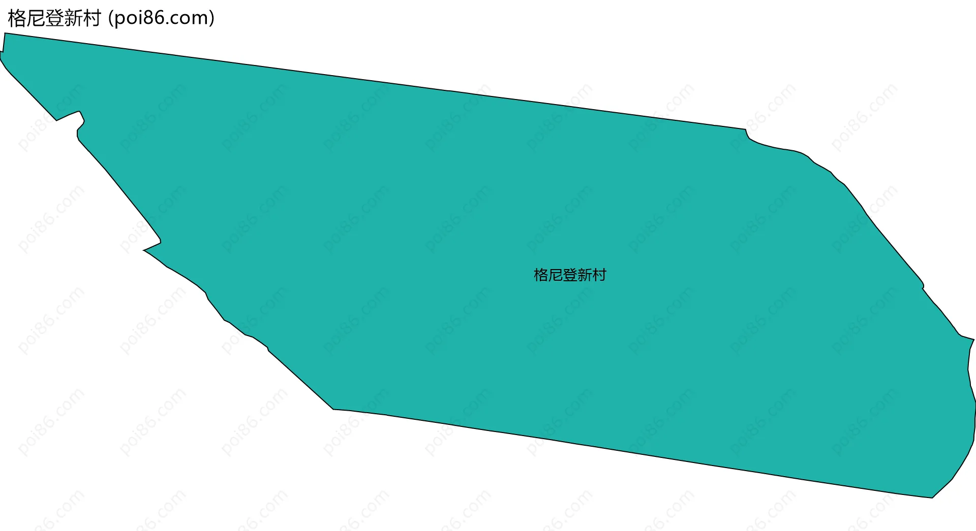 格尼登新村边界地图