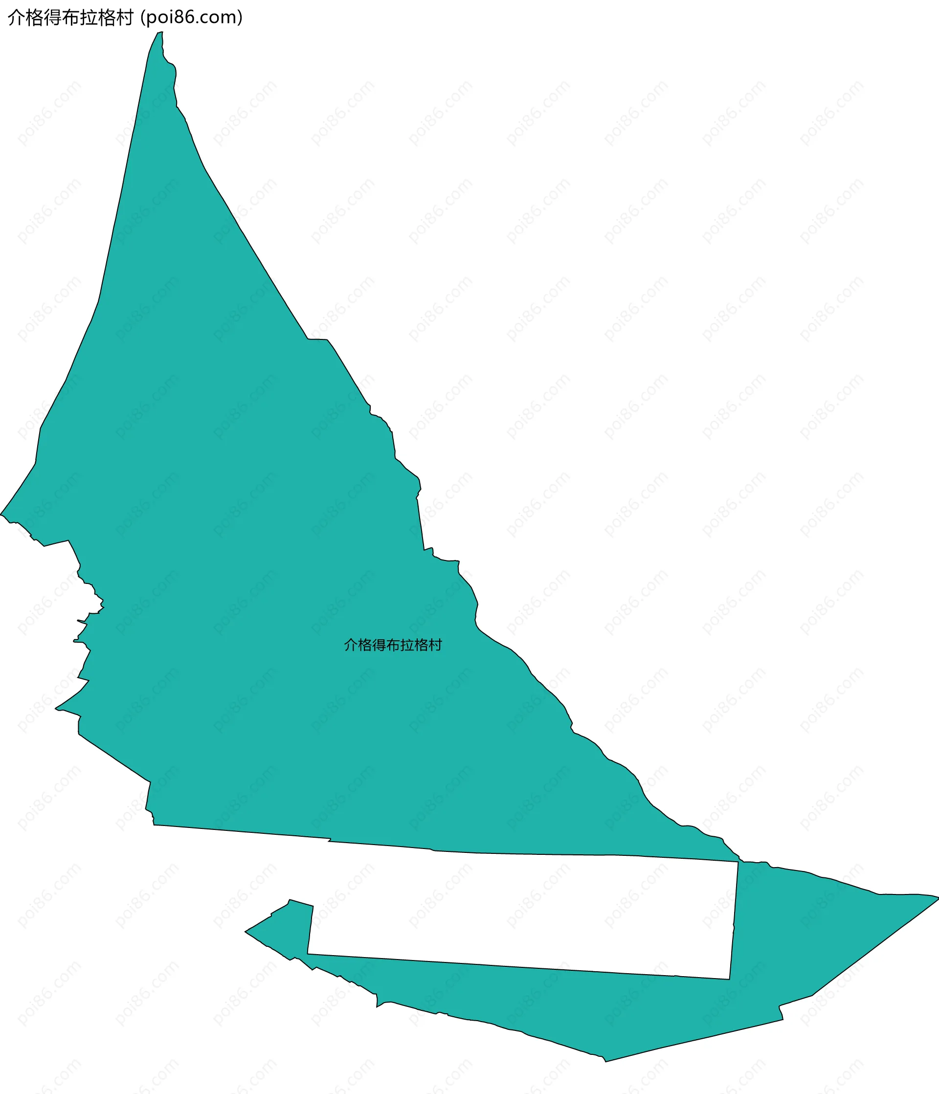介格得布拉格村边界地图