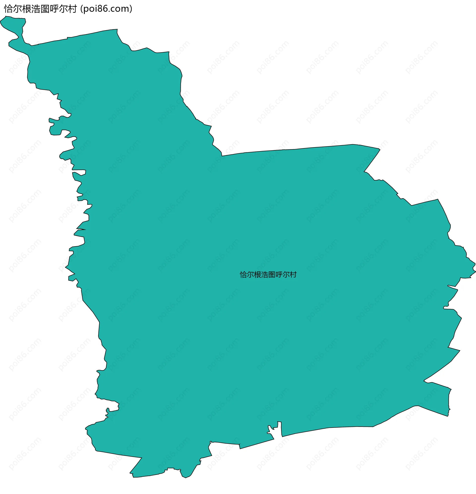 恰尔根浩图呼尔村边界地图